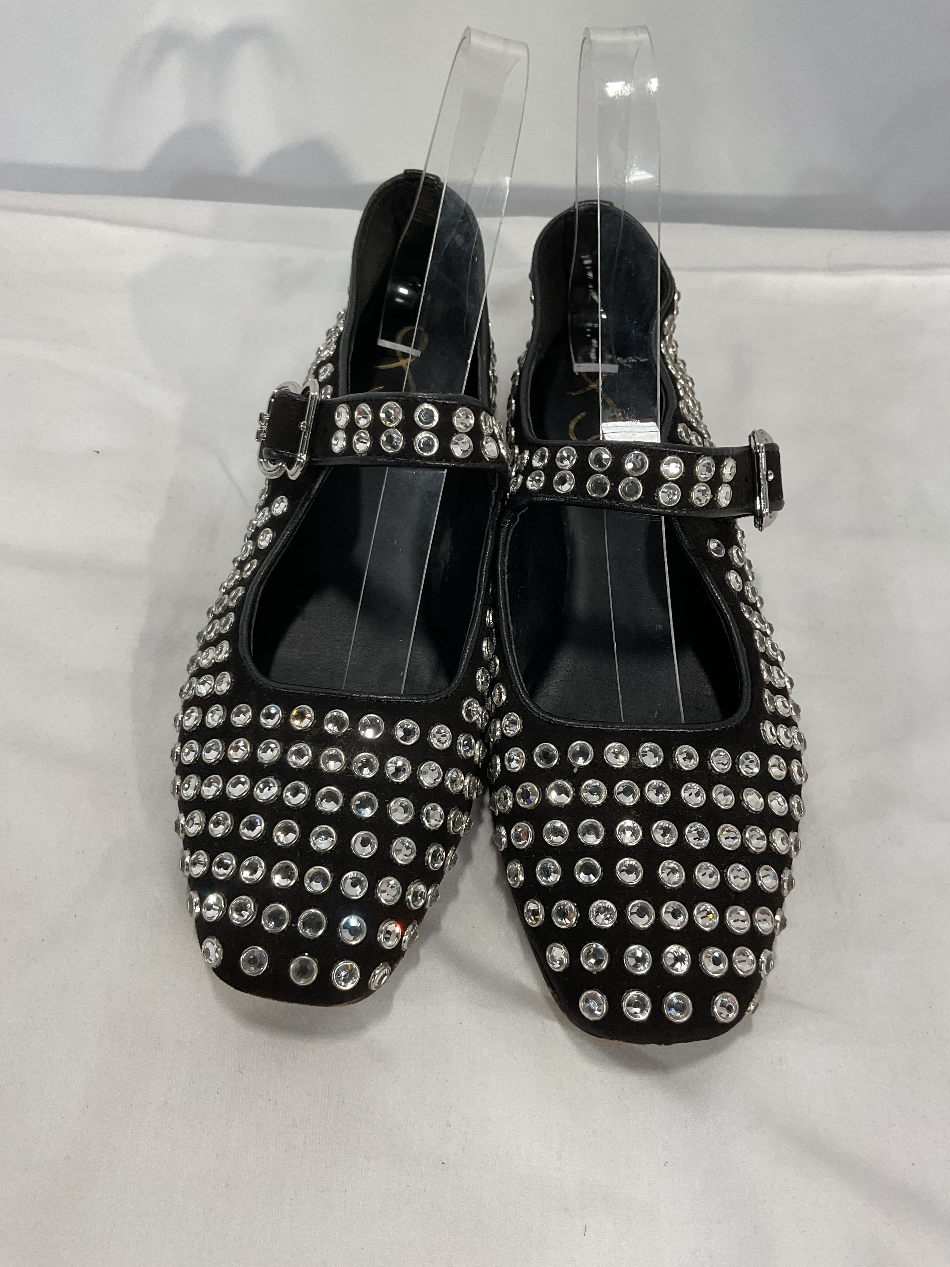 Michela Embellished Gem Mary Jane Flats - Image 4