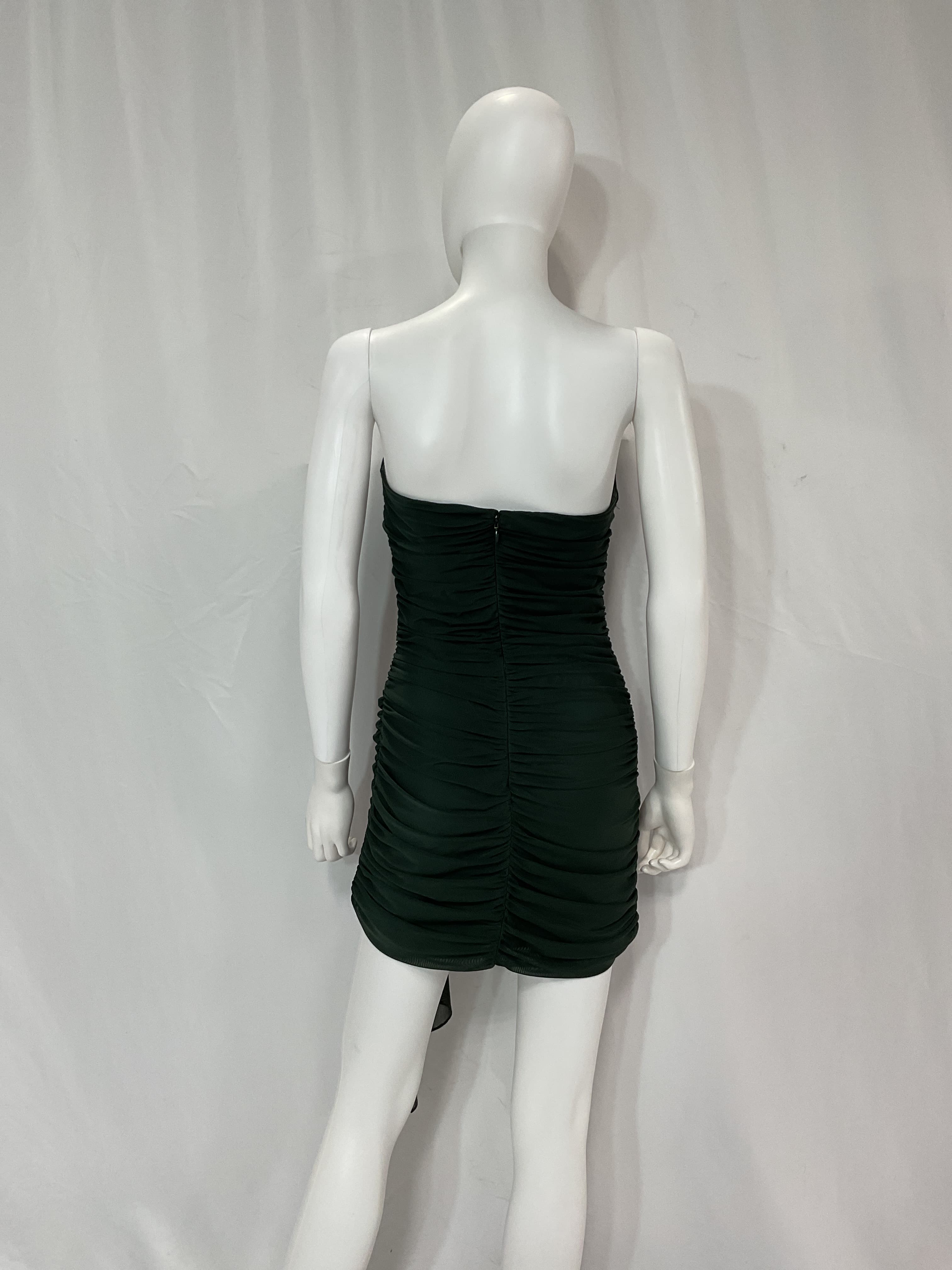 Anja Mini Dress In Moss - Image 2