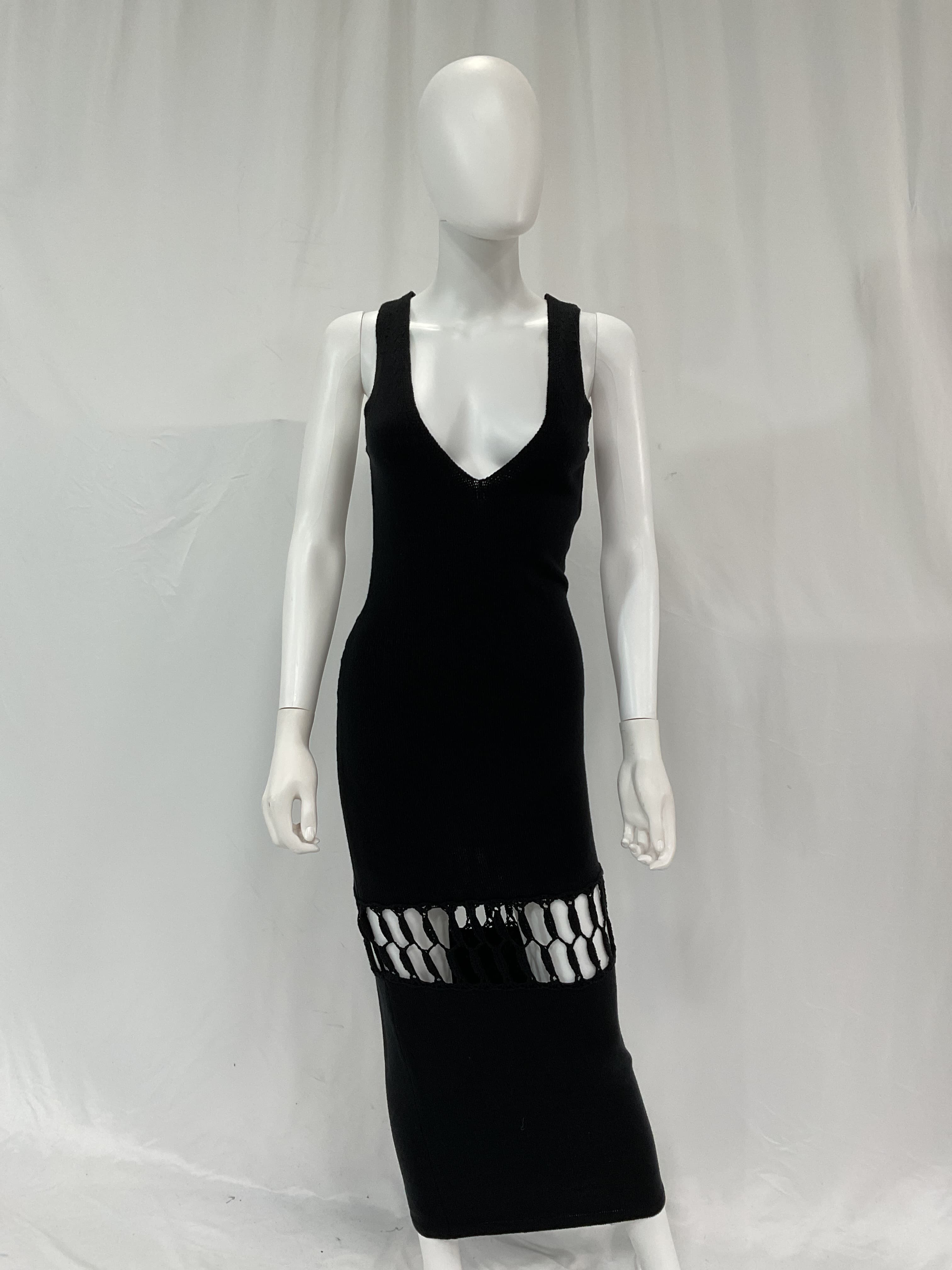 Michael Costello X Revolve Nicola Mixed Crochet Maxi Dress In Black - Image 3