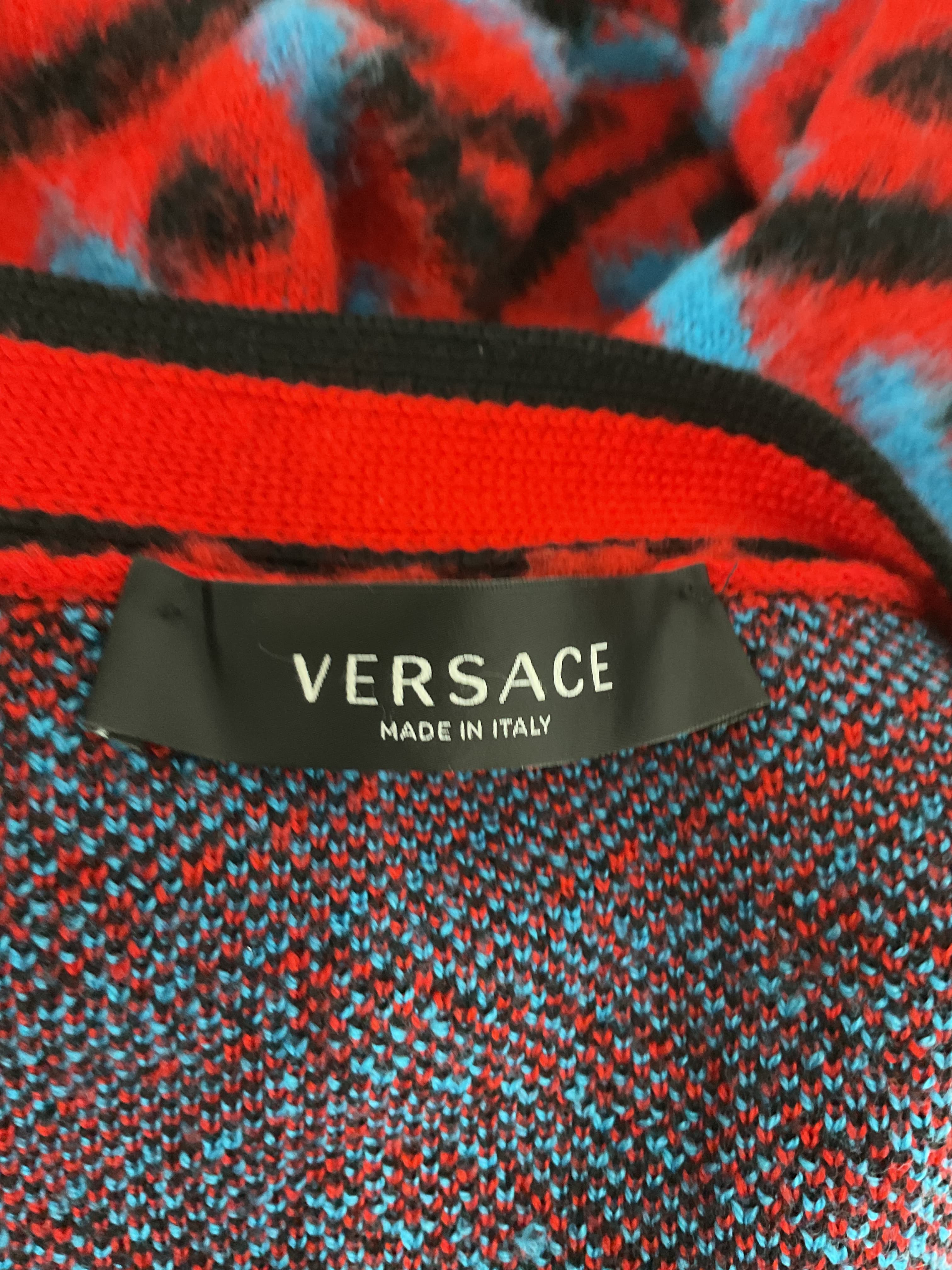 Oversized Brushed Wool-Jacquard Cardigan - Image 2
