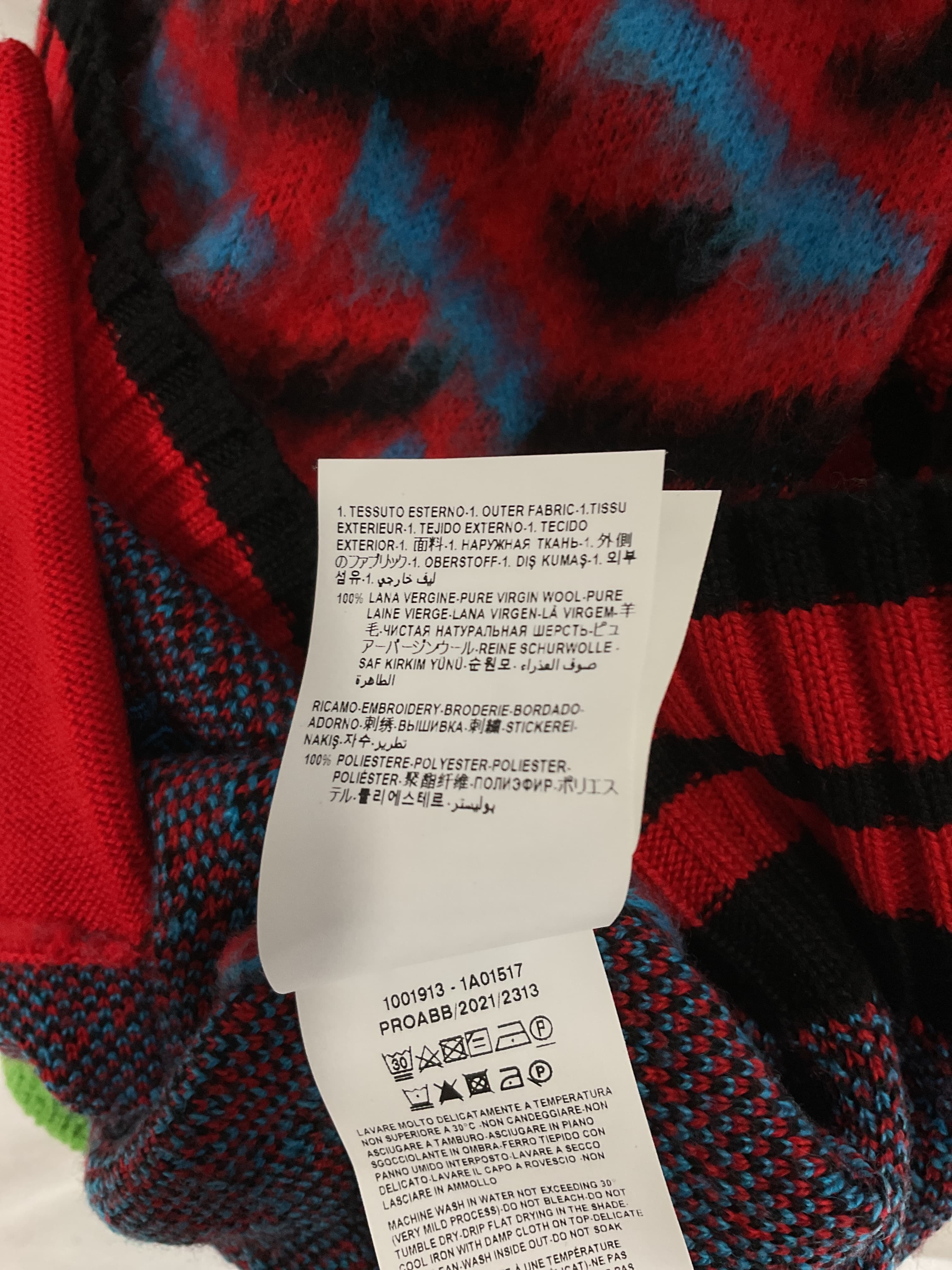 Oversized Brushed Wool-Jacquard Cardigan - Image 3