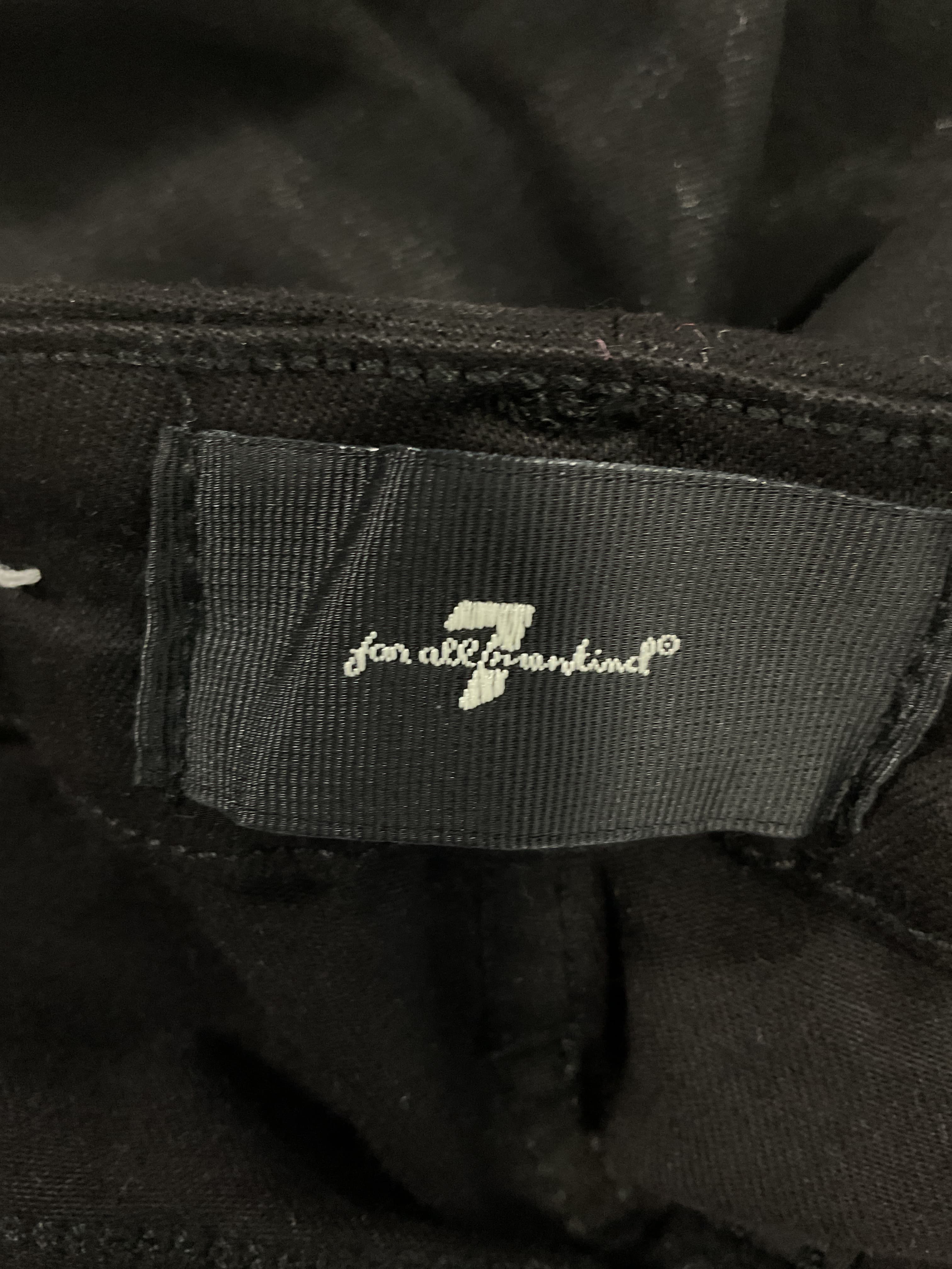 7 For All Mankind Ultra High Rise Skinny Boot In Coated Black - Image 4