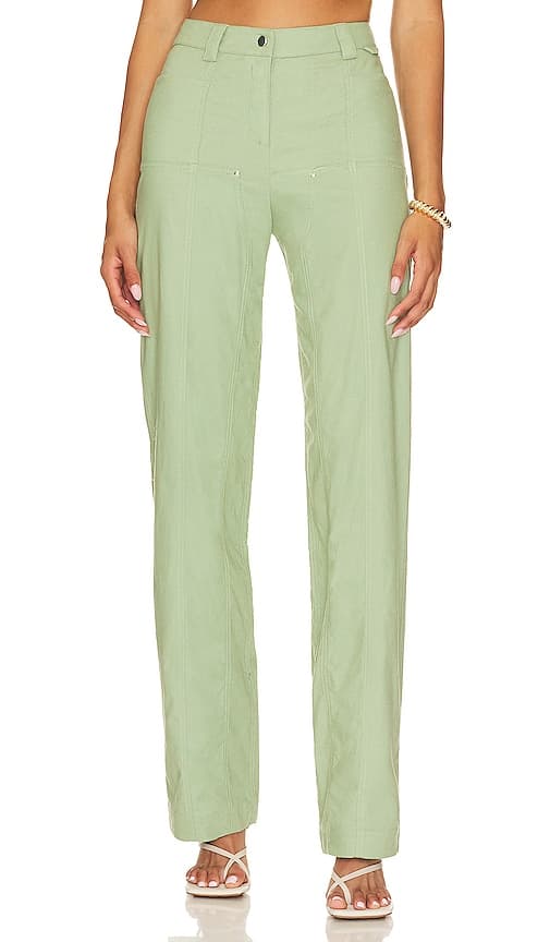 Matilde Pant In Sage Green - Image 1