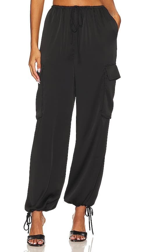 Elvira Cargo Pant In Black - Image 1