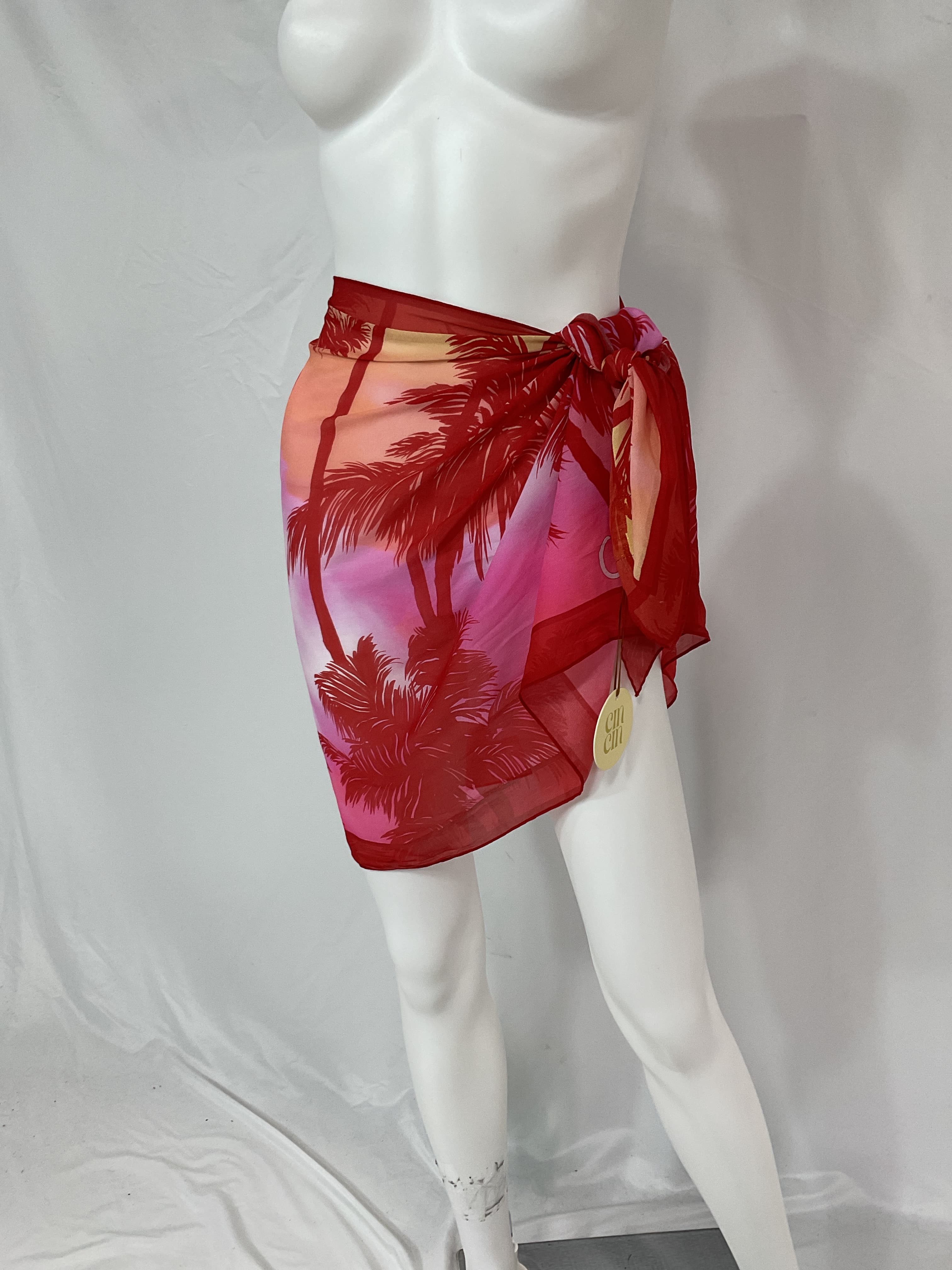Short Sarong In Palm - Image 2