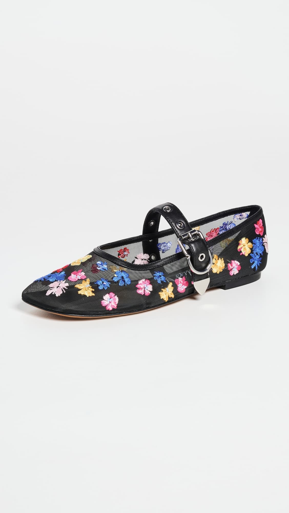 Id Flowerworks Mesh Mary Jane Flats - Image 1