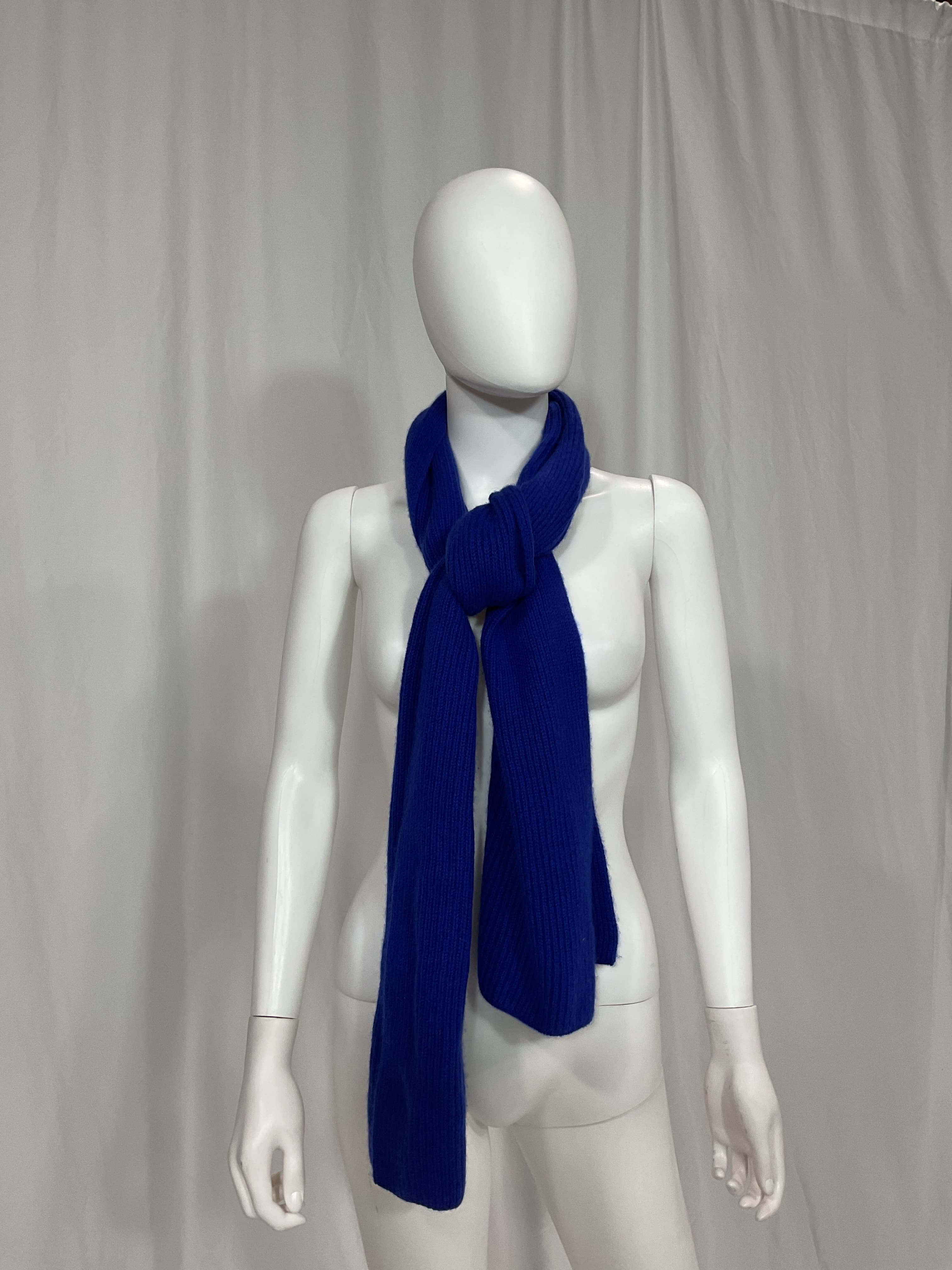 Cashmere Ribbed Knit Scarf - Image 3