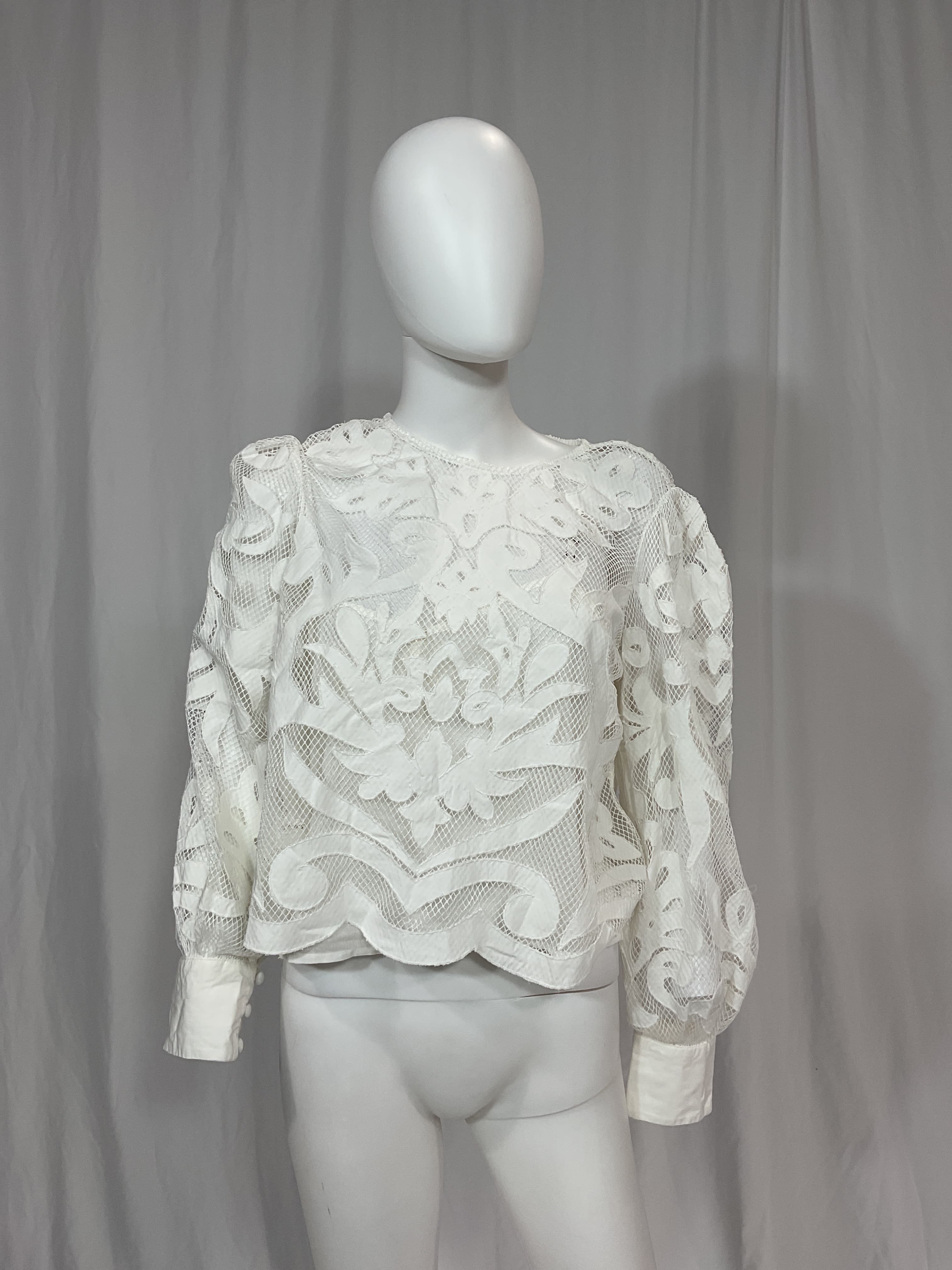 By Anthropologie Lace Detail Blouse - Image 2