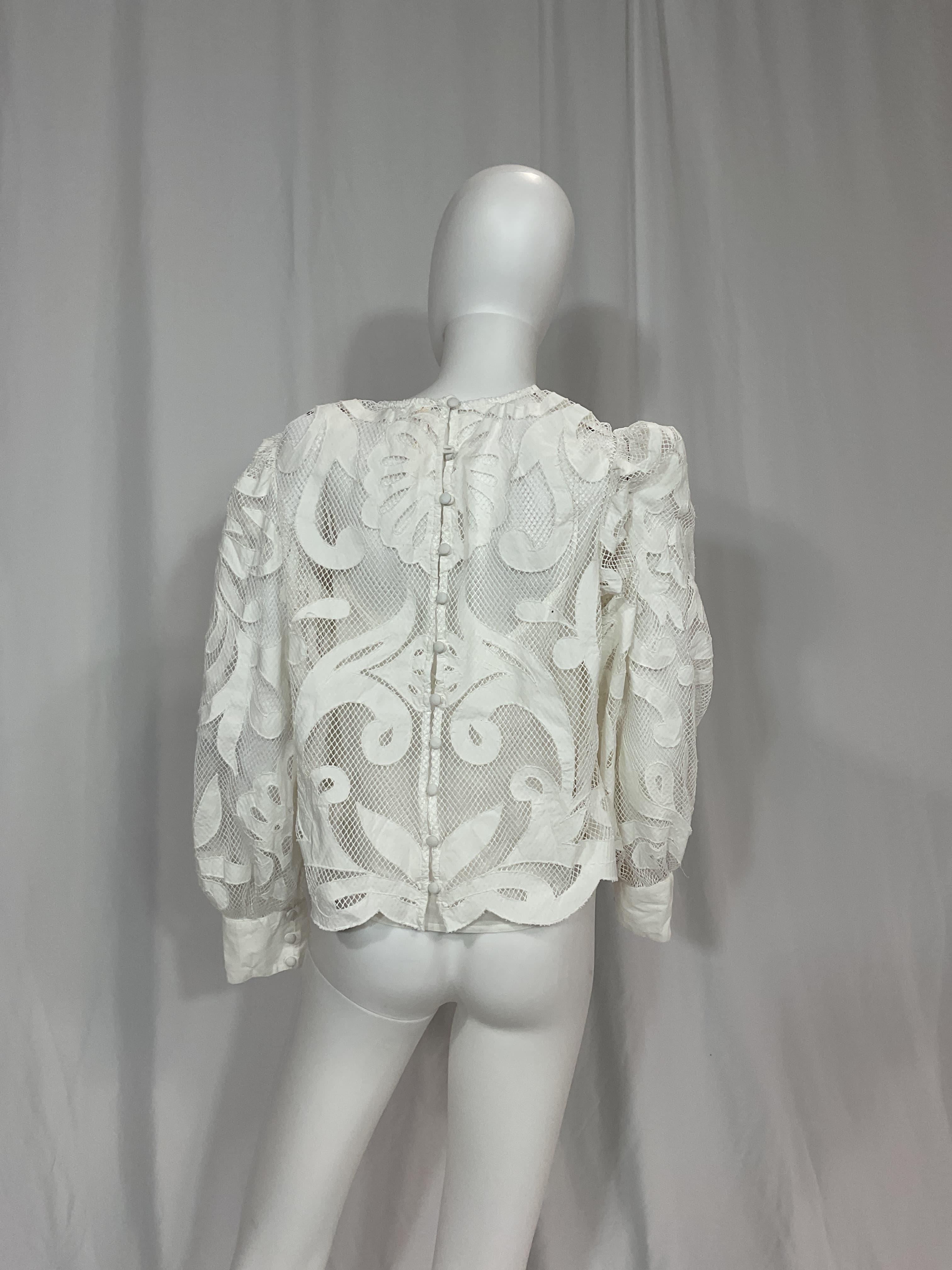 By Anthropologie Lace Detail Blouse - Image 4