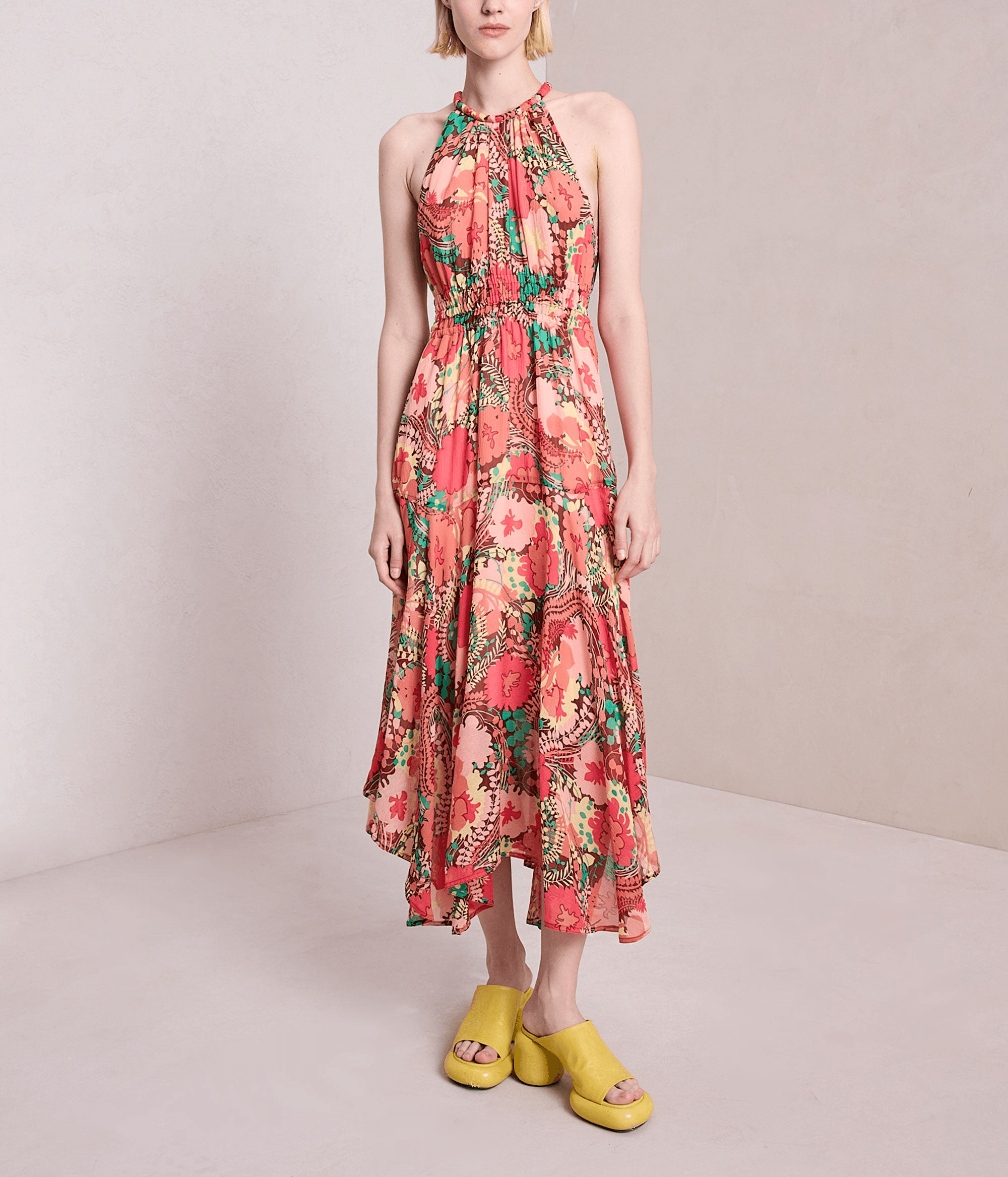 Ellie Silk Midi Dress - Image 1