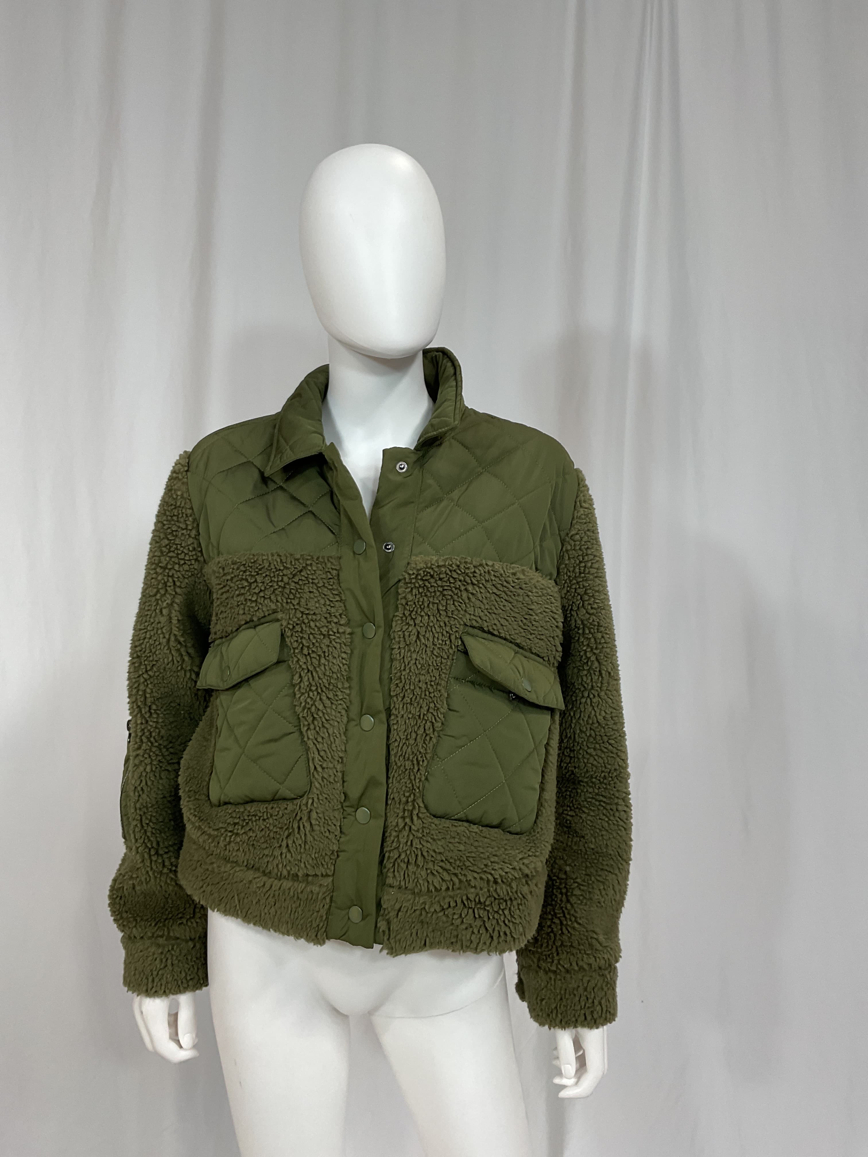 Peyton Mixed Media Jacket - Image 3