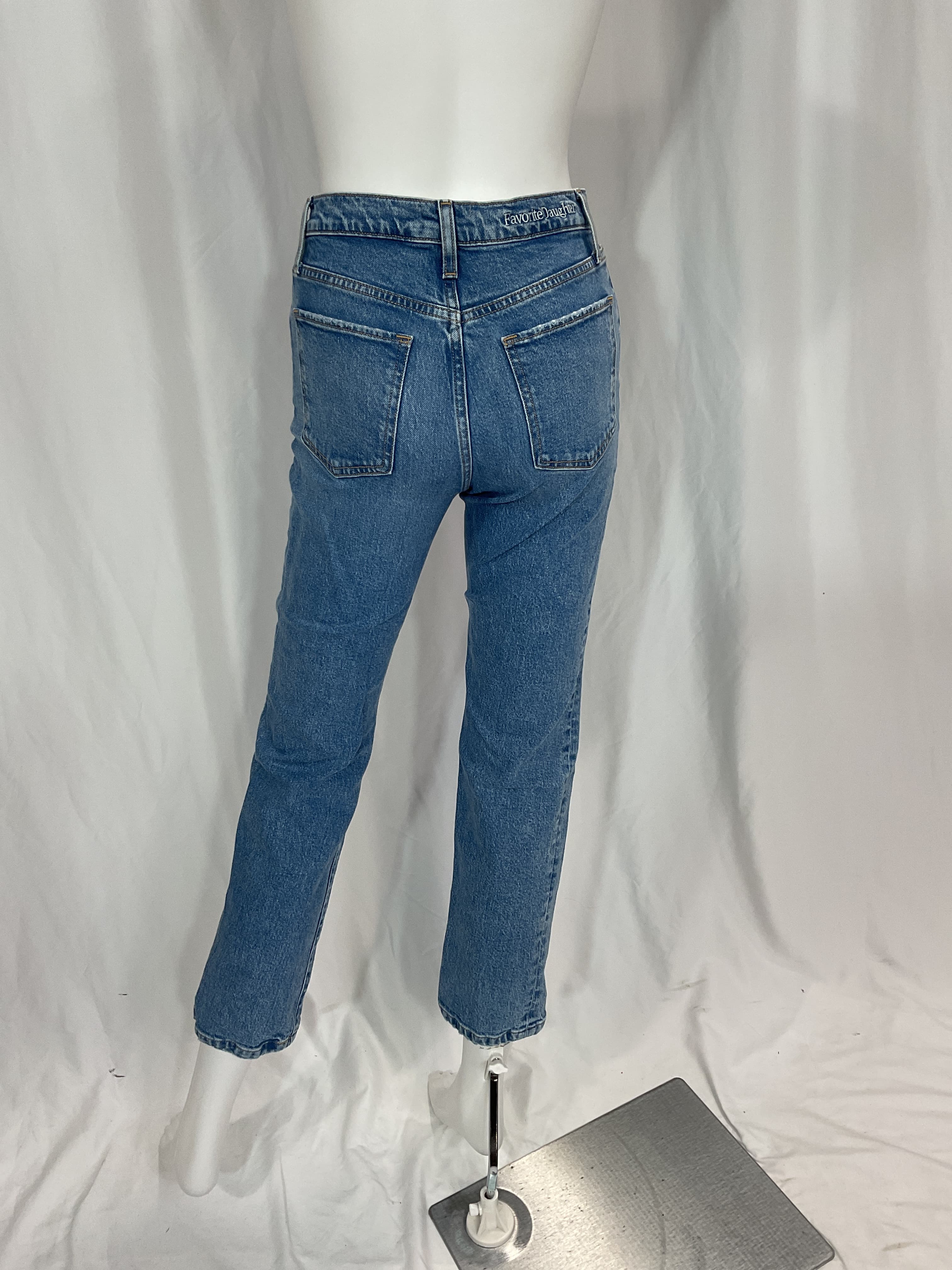 The Morgan Shortie High Waist Crop Straight Leg Jeans - Image 2