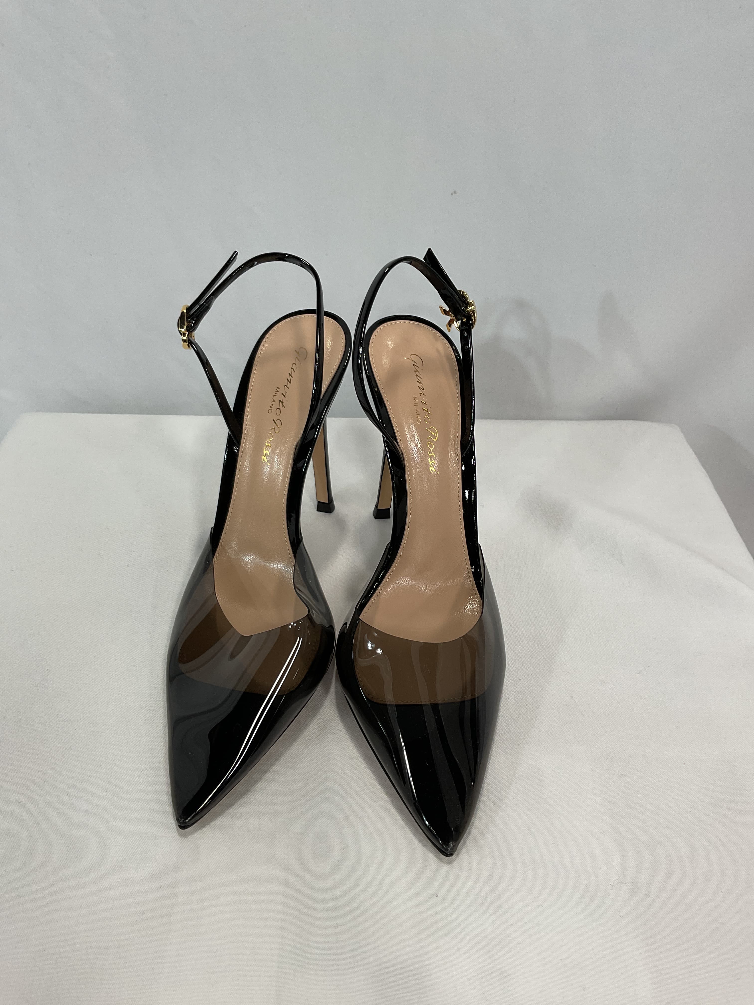 Ribbon D'orsay Plexi Heels - Image 3
