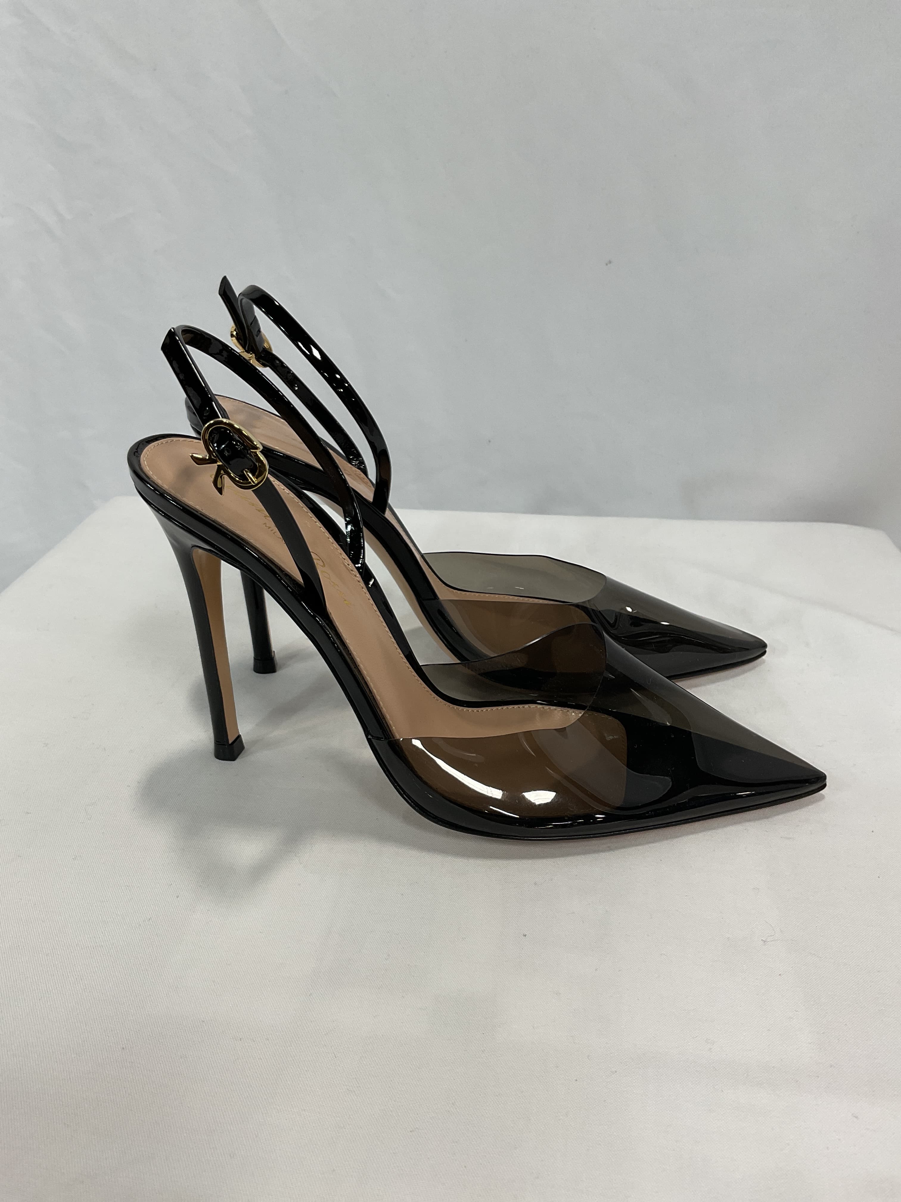 Ribbon D'orsay Plexi Heels - Image 4