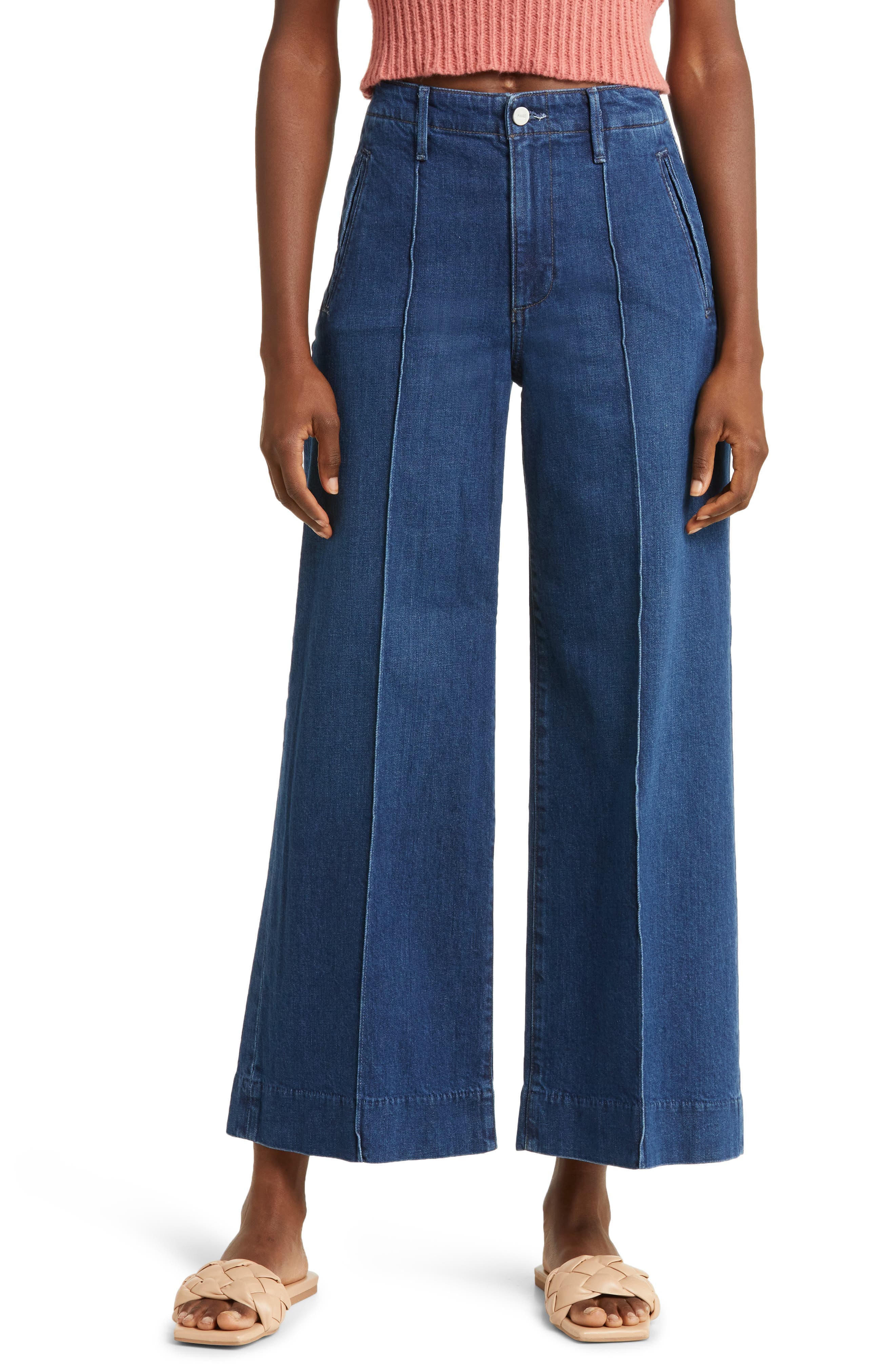 Harper High Waist Ankle Wide Leg Jeans - Image 1