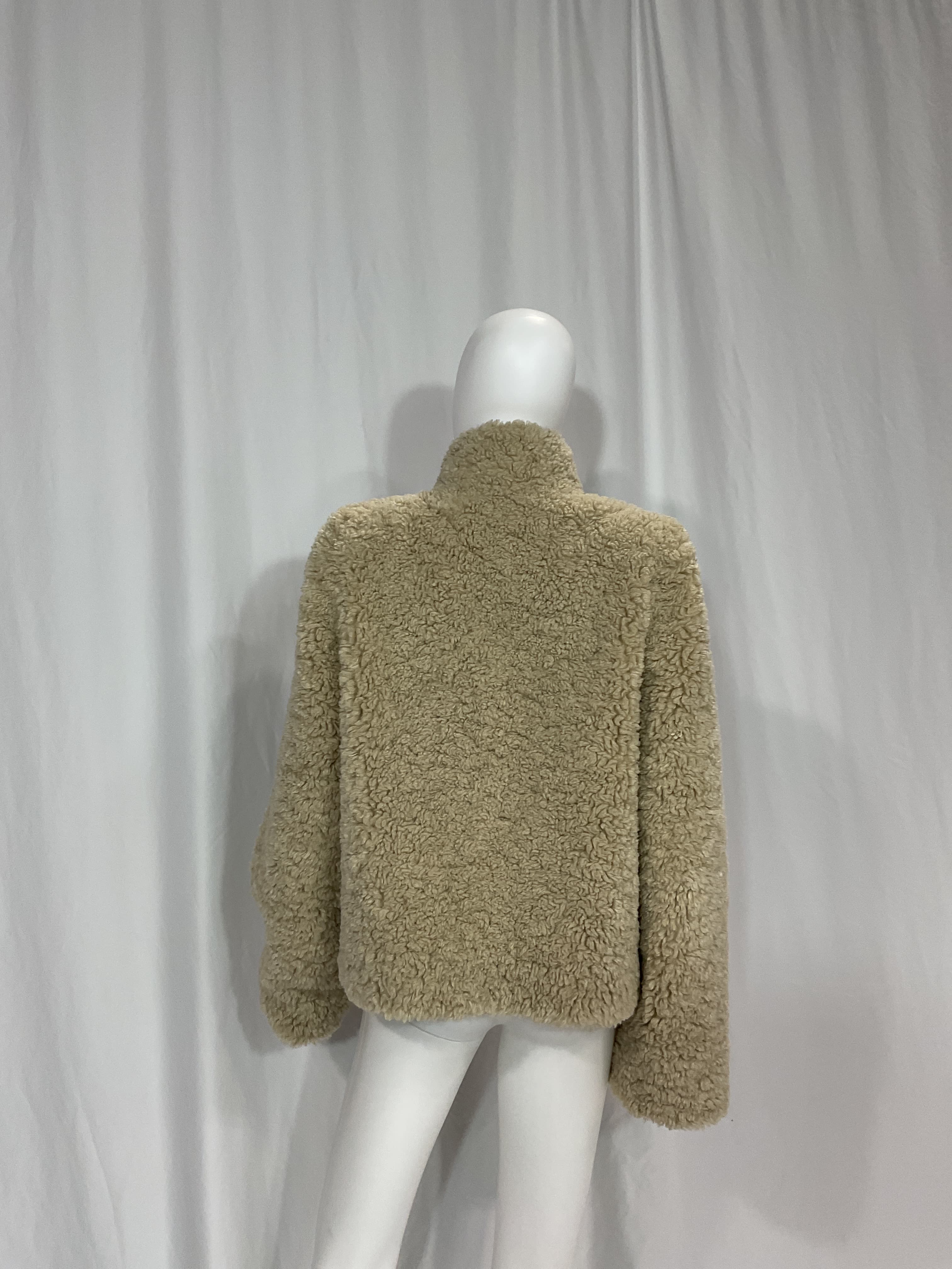 Fino Soft Curly Faux Fur Teddy Jacket - Image 2