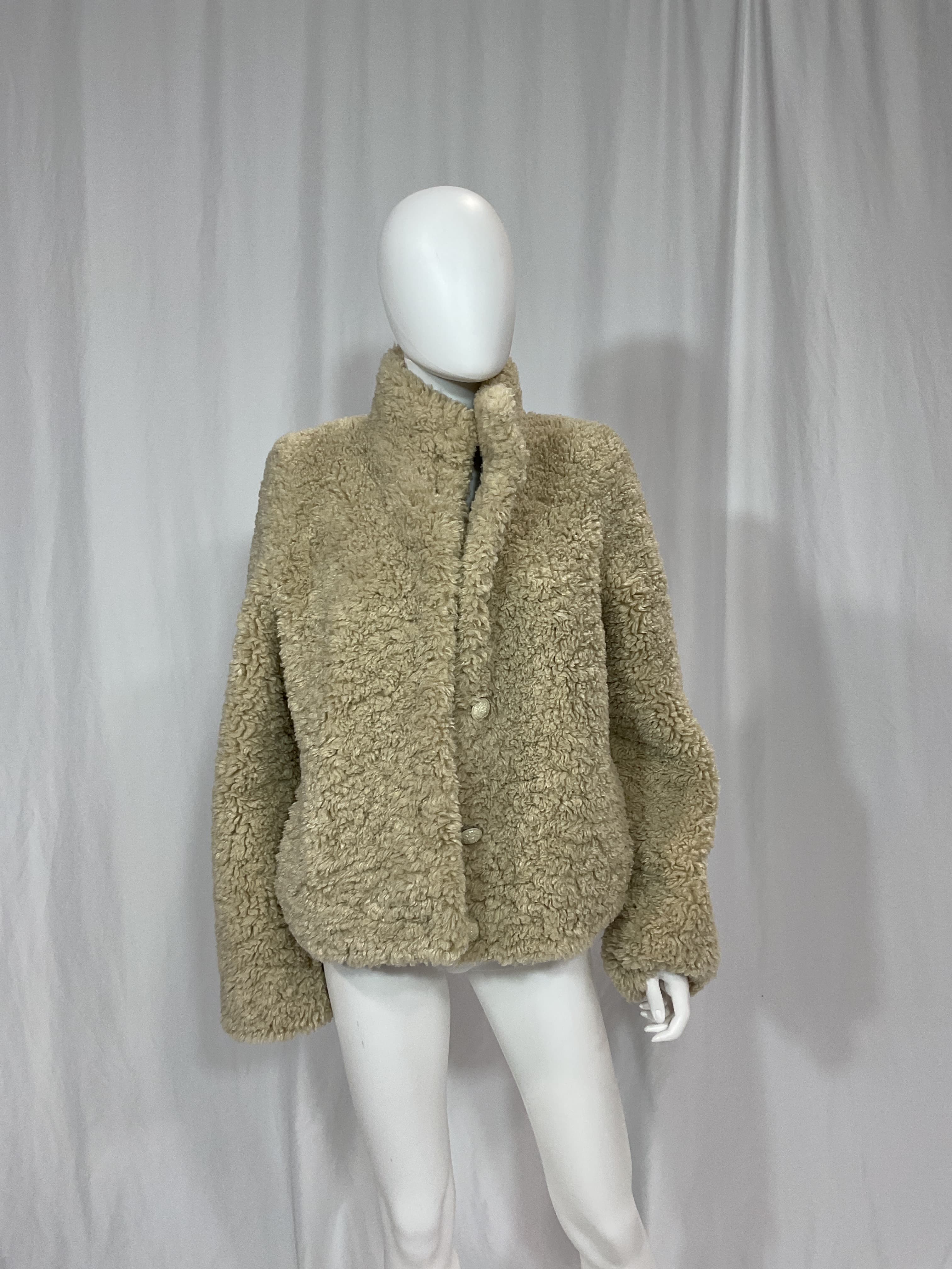 Fino Soft Curly Faux Fur Teddy Jacket - Image 4