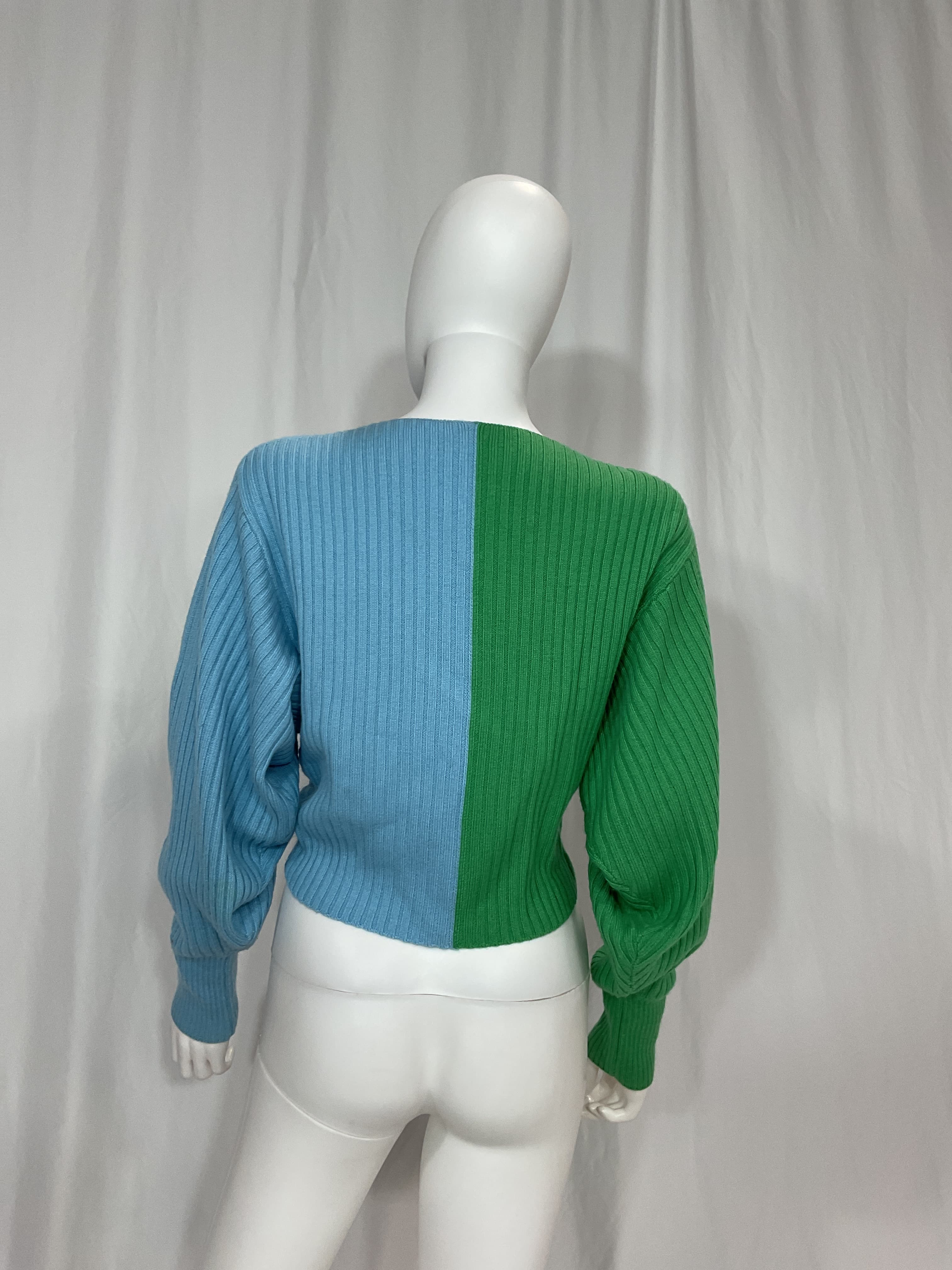 Cruz Twist Sweater In Green Grass - Image 3