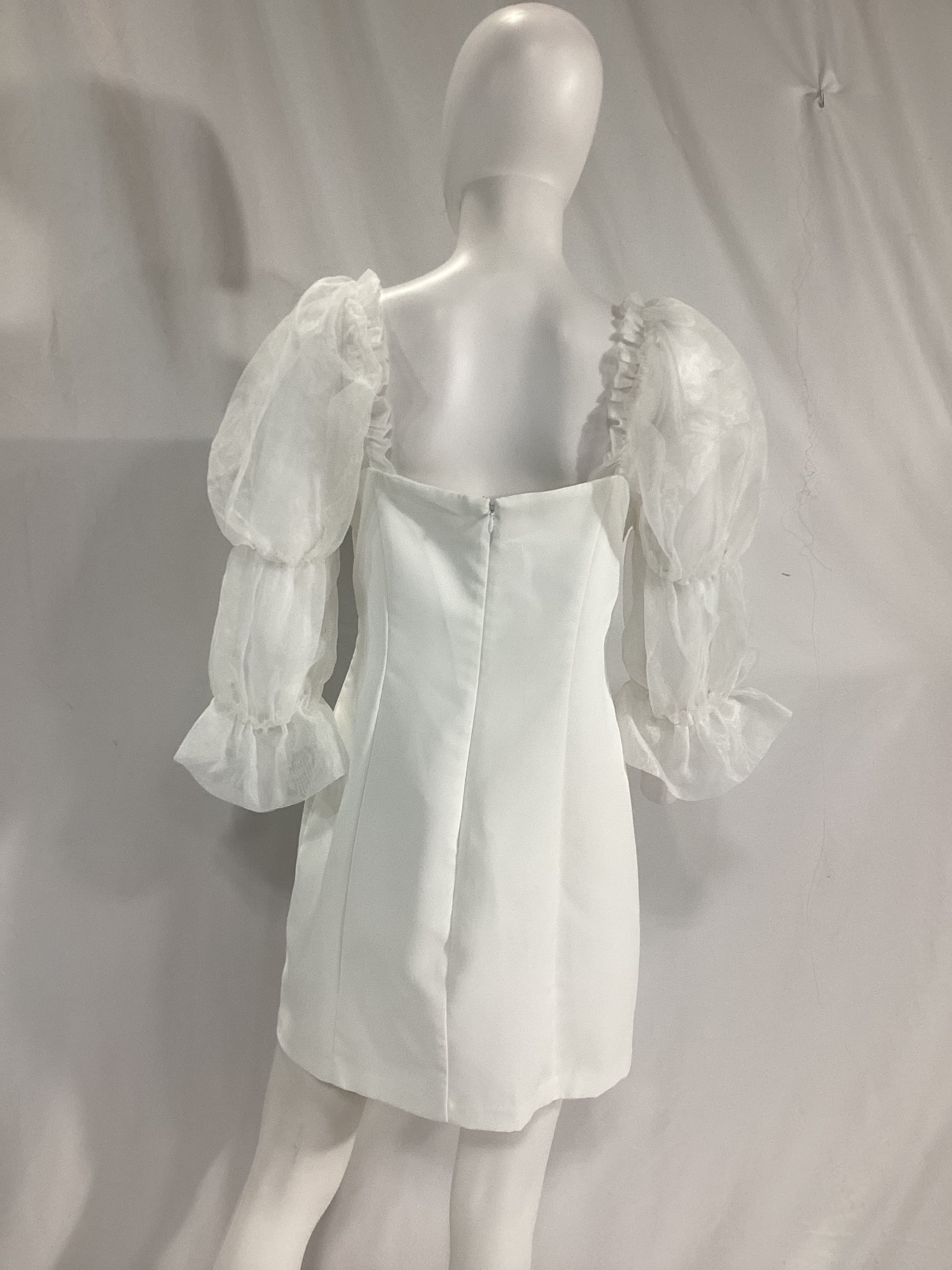 Tia Dress In Ivory - Image 2
