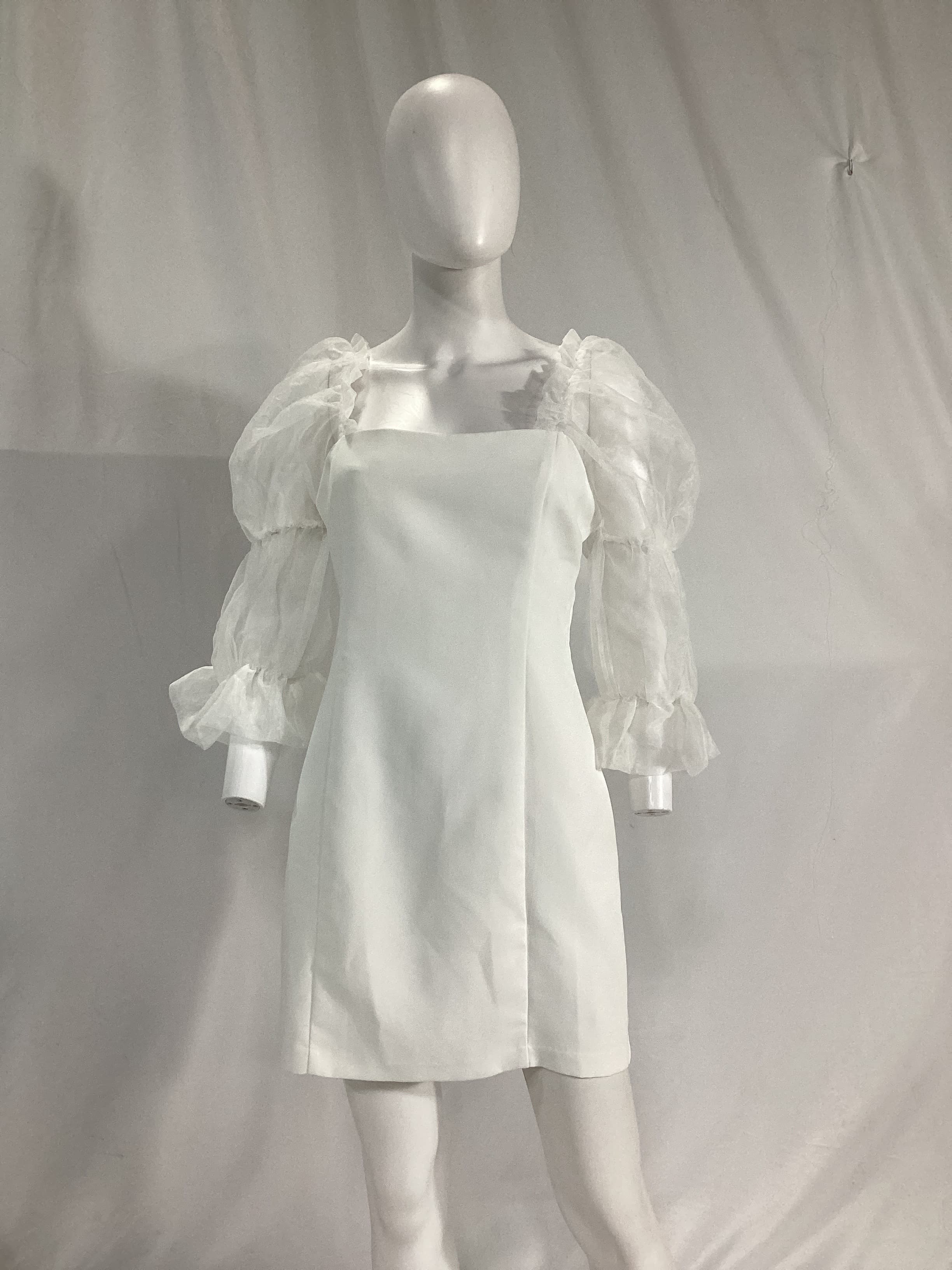 Tia Dress In Ivory - Image 3