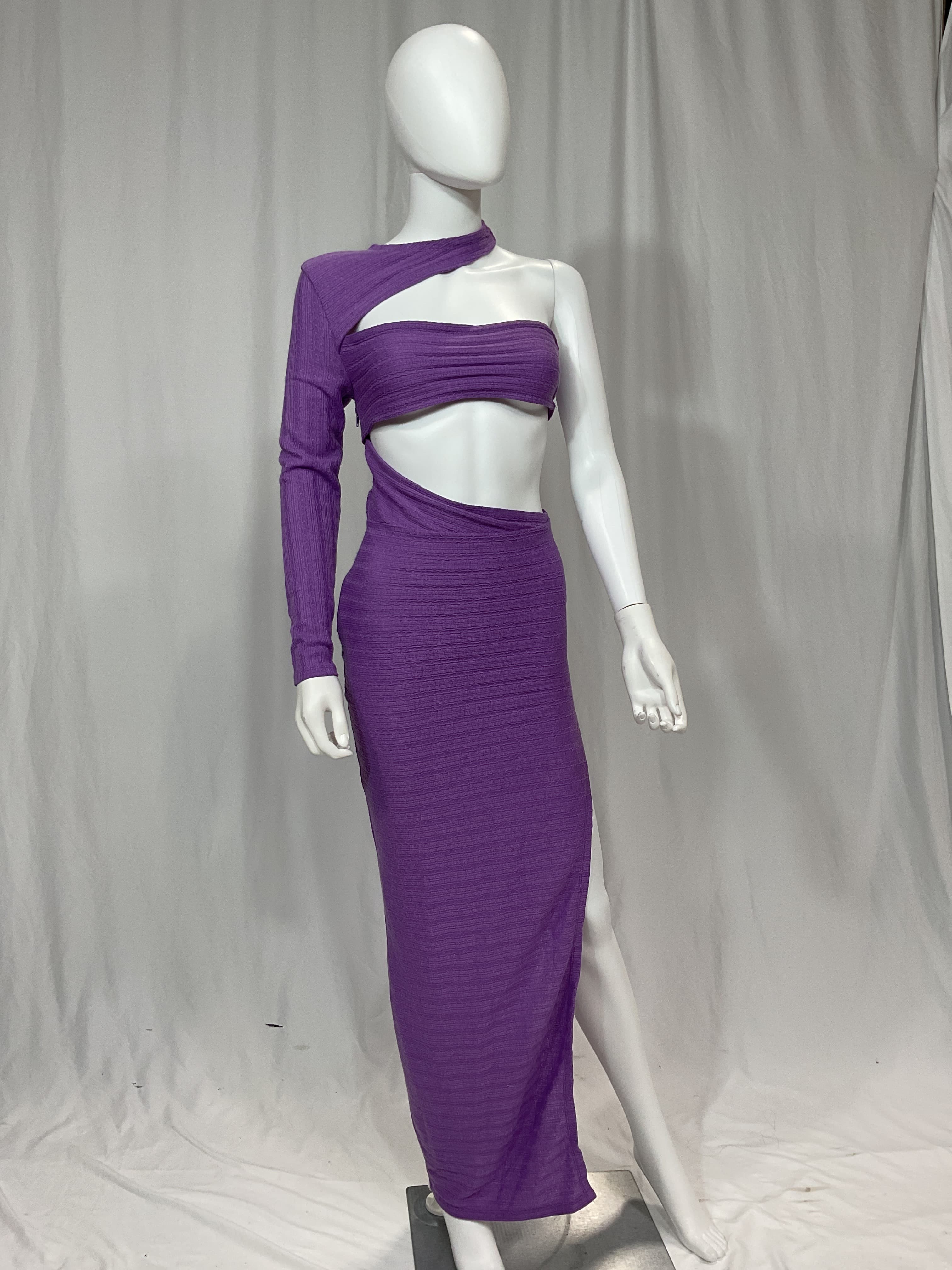 Amara Midi Dress In Purple - Image 2