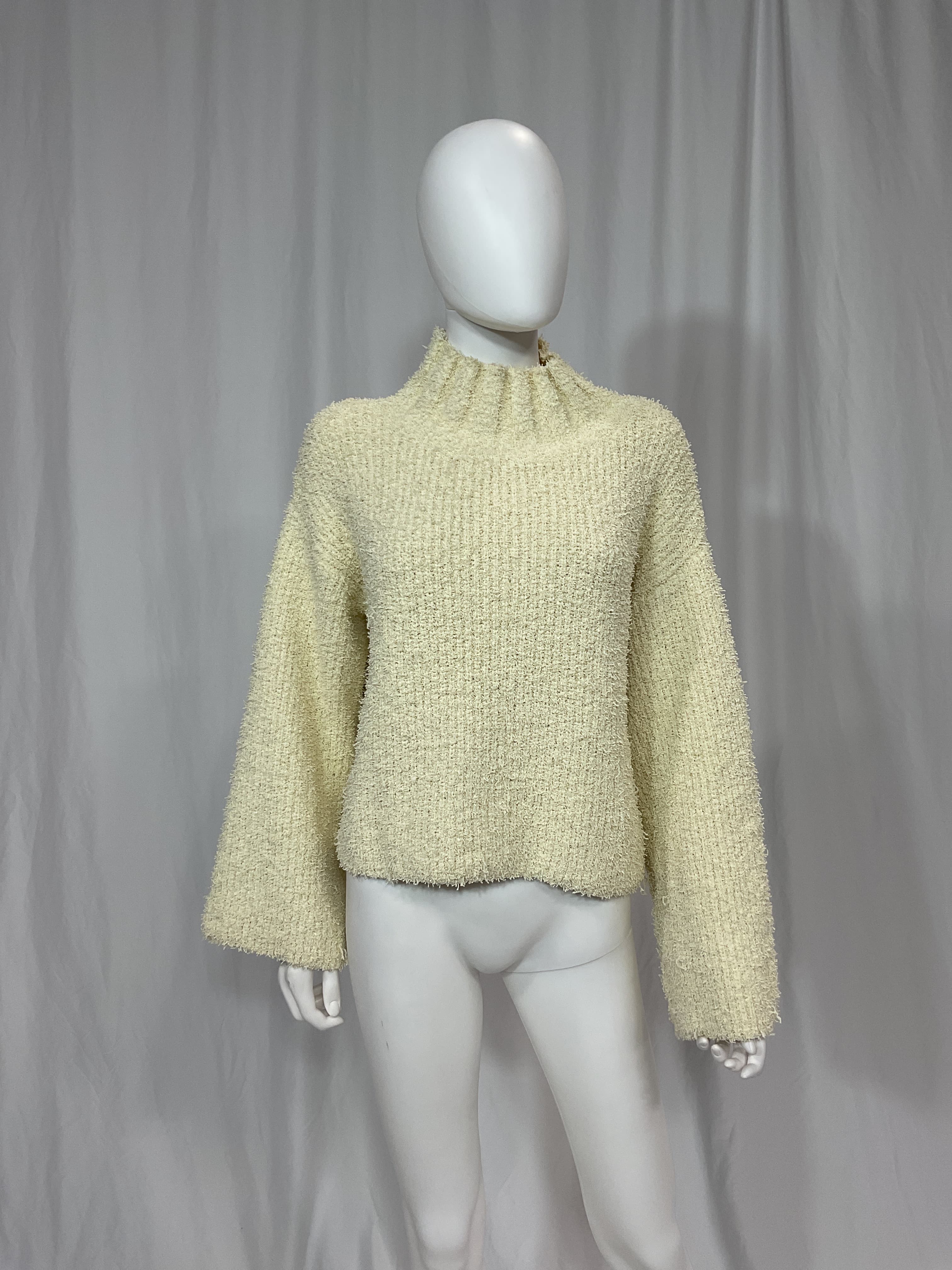 Leandra Turtleneck Sweater In Creme - Image 2