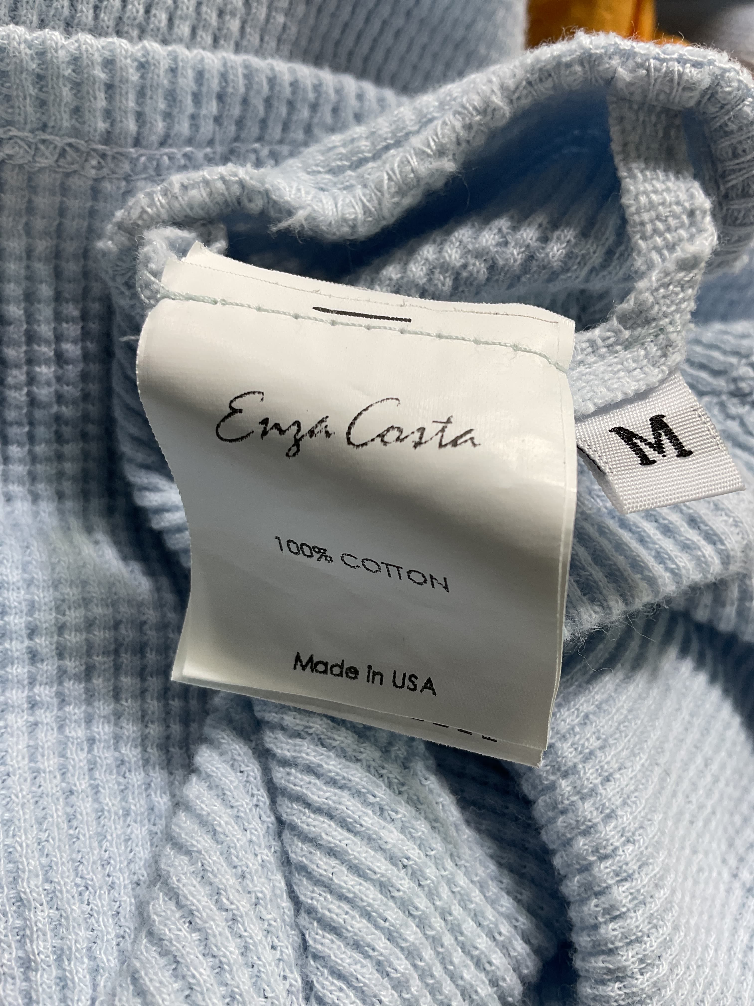 Cuffed Crew In Powder Blue - Image 2