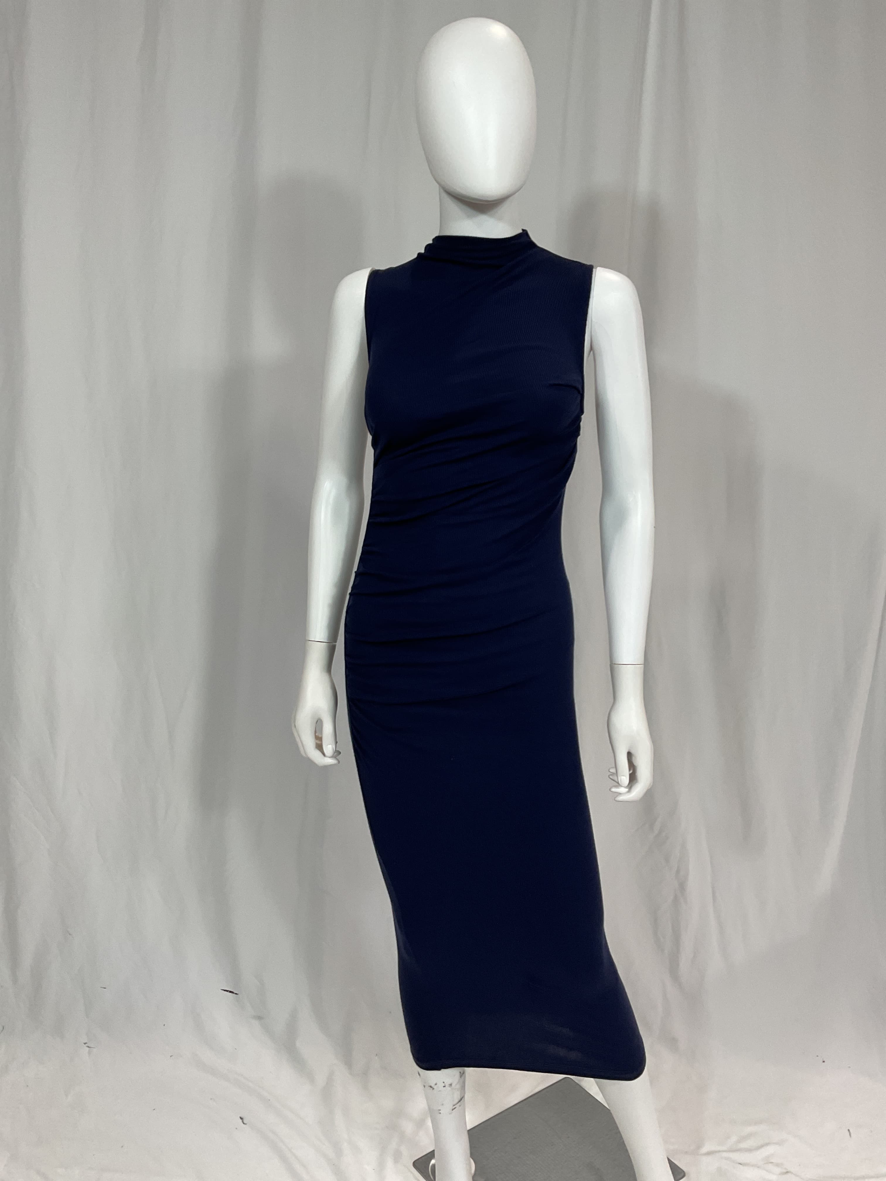 Silk Knit Sleeveless Twist Midi Dress - Image 2