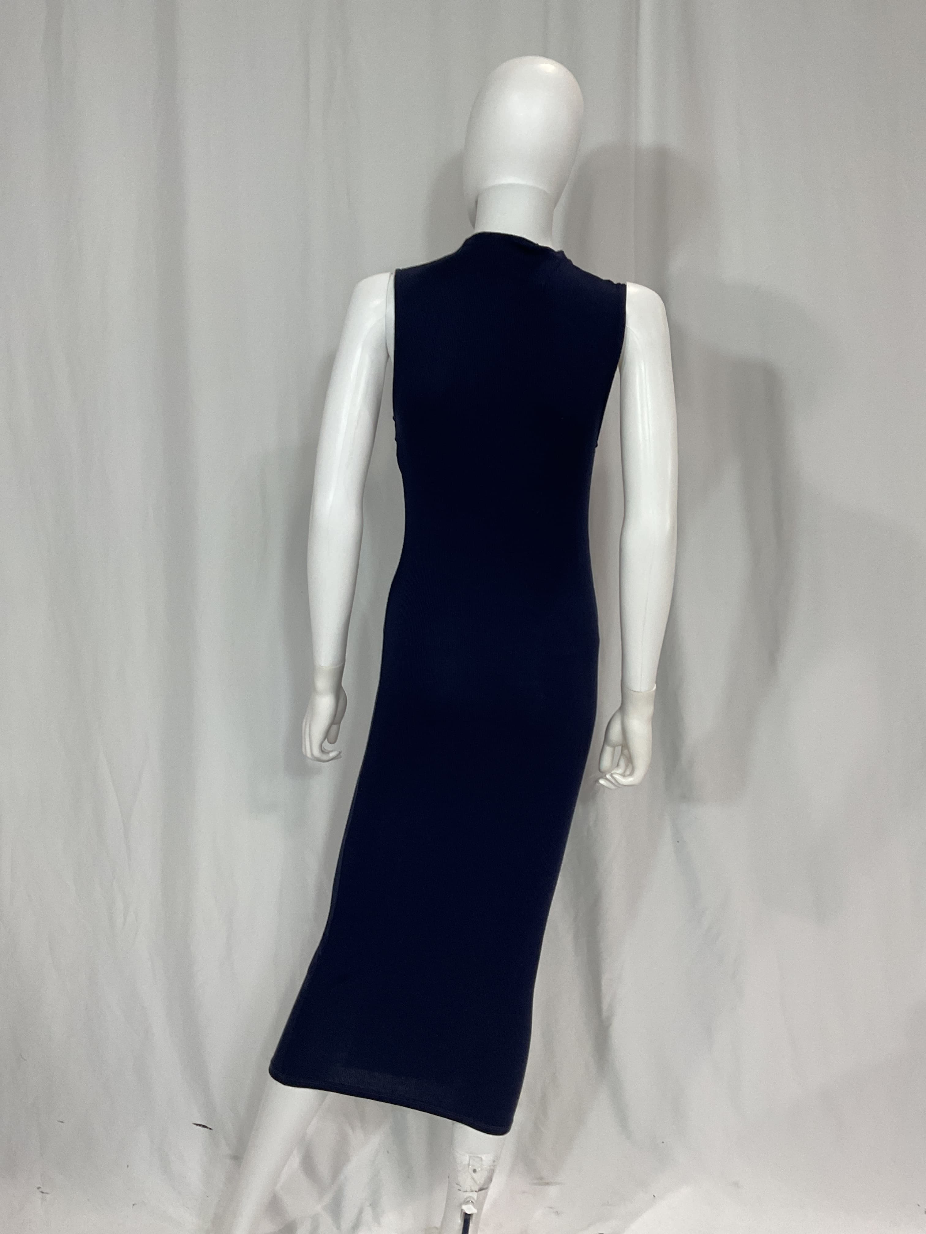 Silk Knit Sleeveless Twist Midi Dress - Image 3