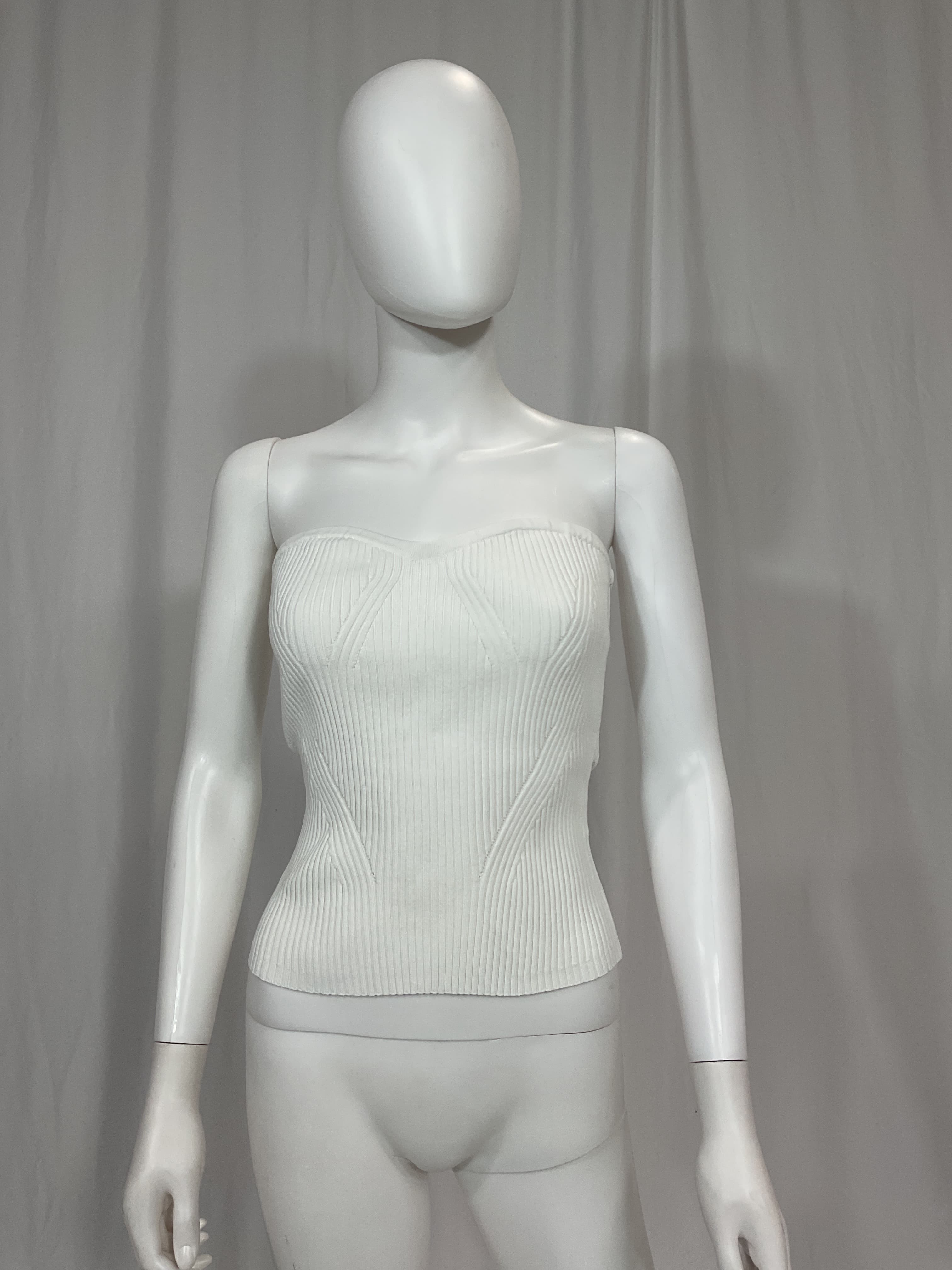 Odin Rib Tube Top In Ivory - Image 4