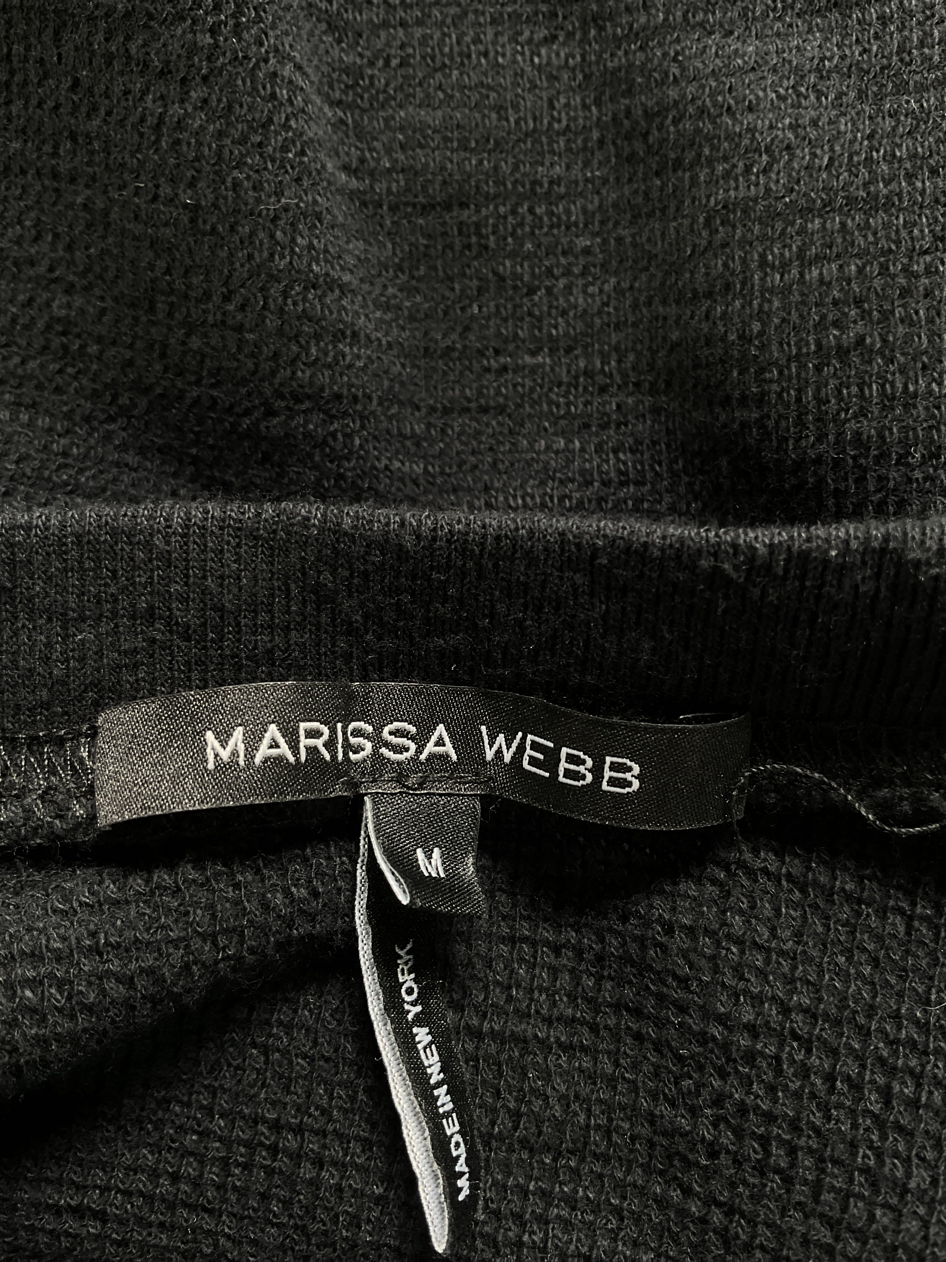 Blair Waffle Knit Puff Sleeve Pullover In Black - Image 3