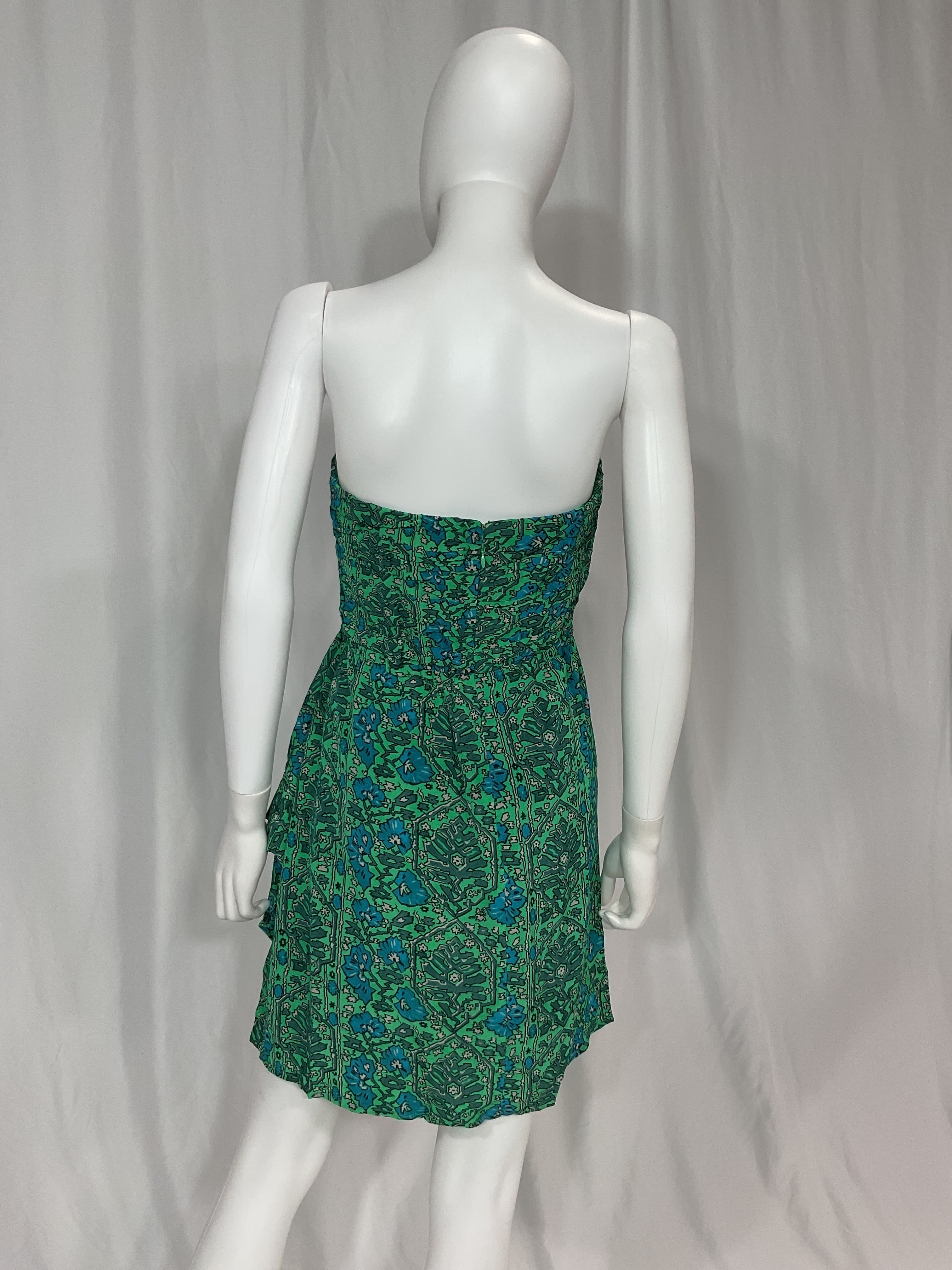 Ebba Dress In Ivy Flora Mini - Image 2