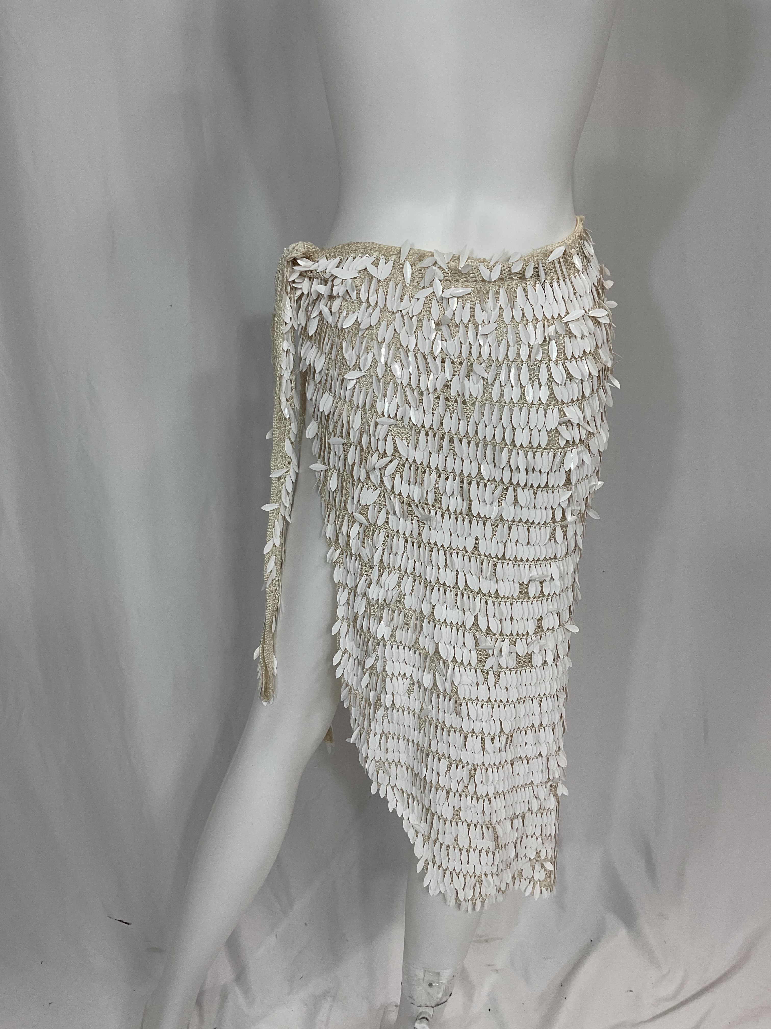 Brasilia Crochet Pareo In White - Image 3