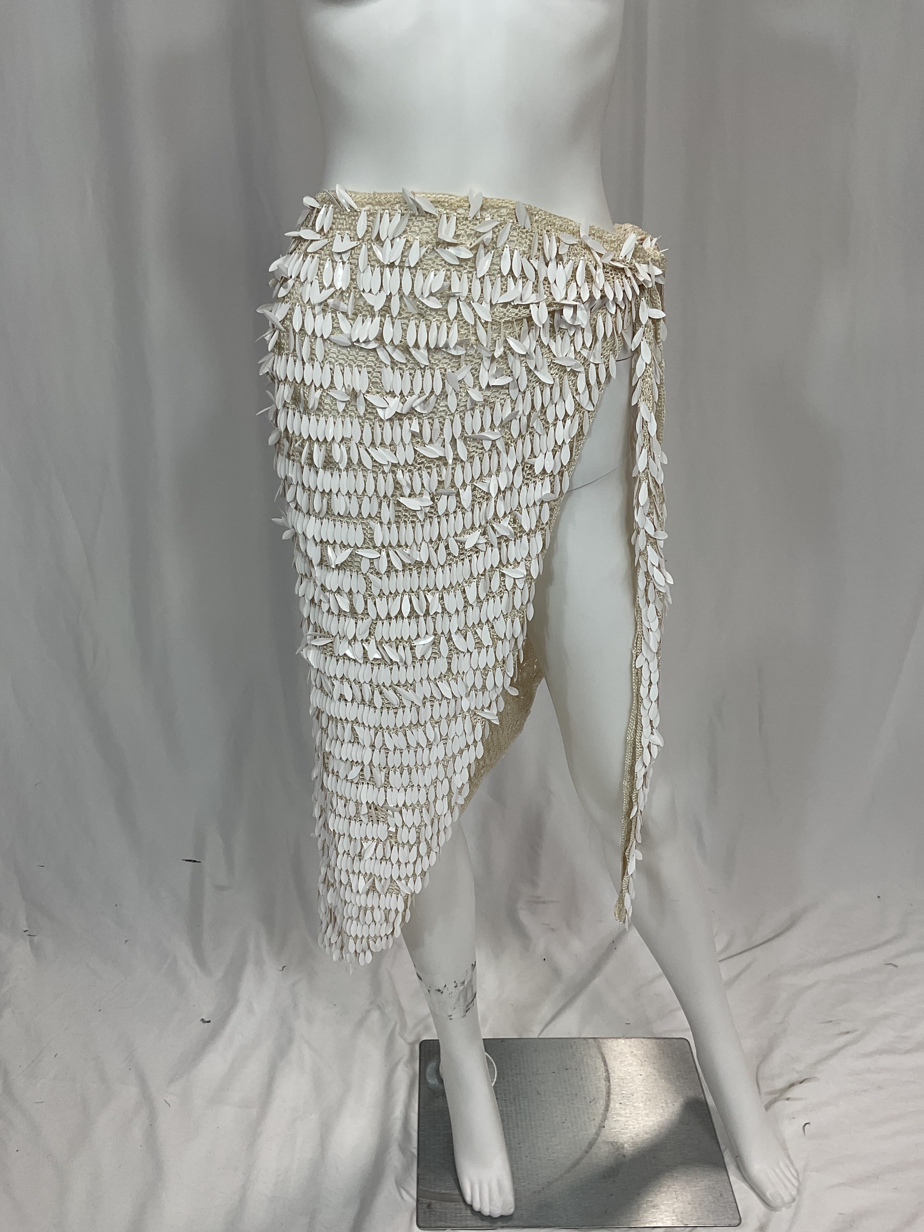 Brasilia Crochet Pareo In White - Image 4