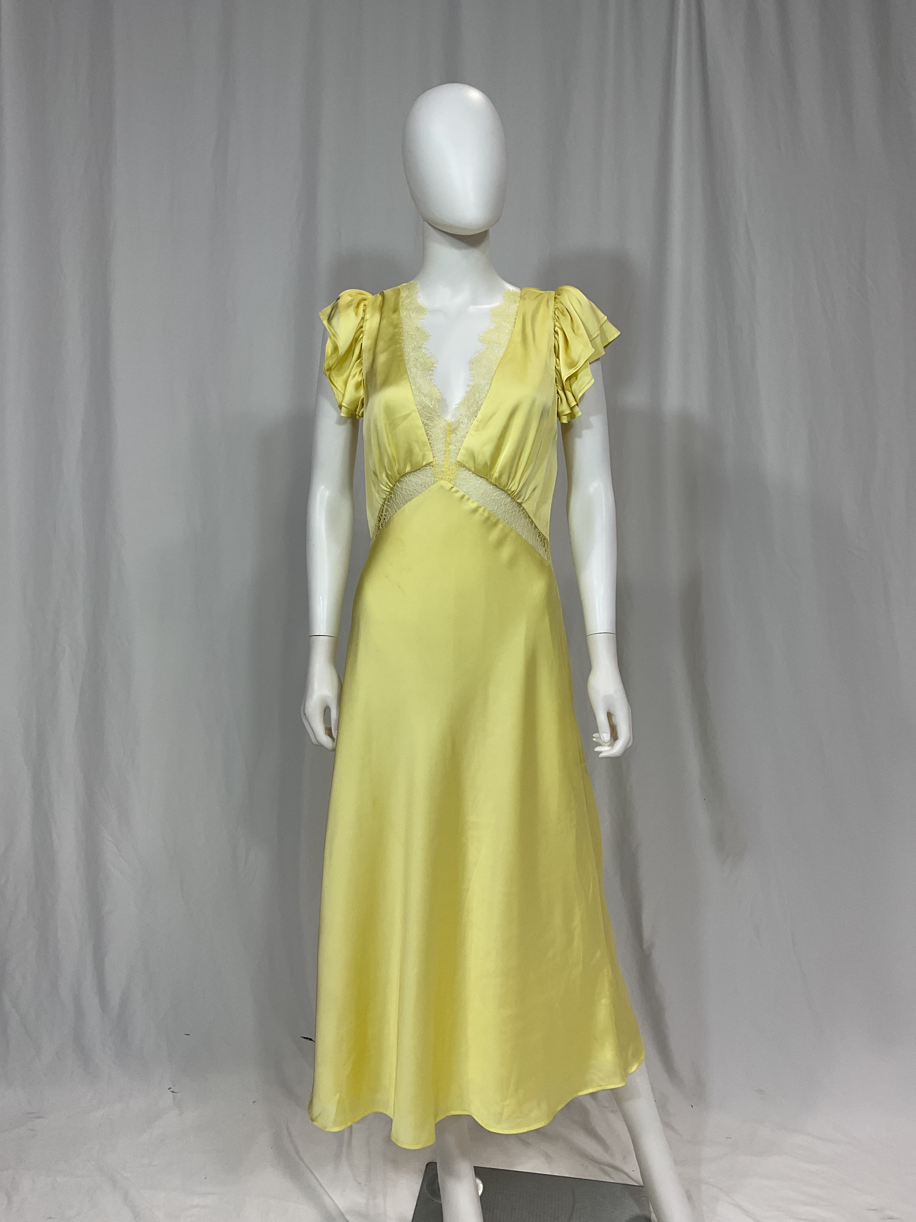 Kayla Midi Dress In Butter Yellow - Image 3