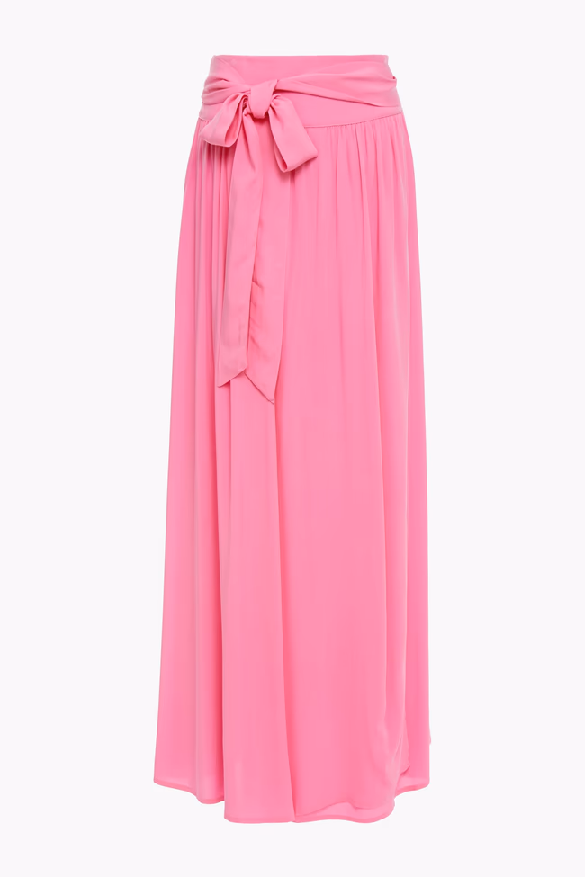 Elsa Wrap-Effect Voile Maxi Skirt - Image 1