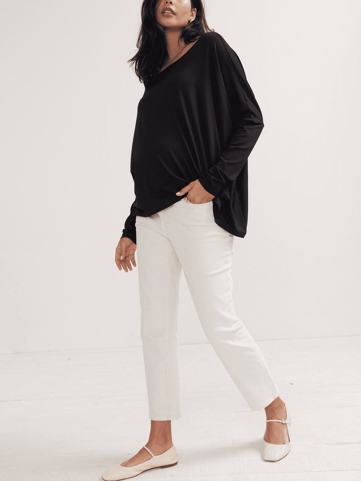 The Straight Leg Maternity Jean - Image 1