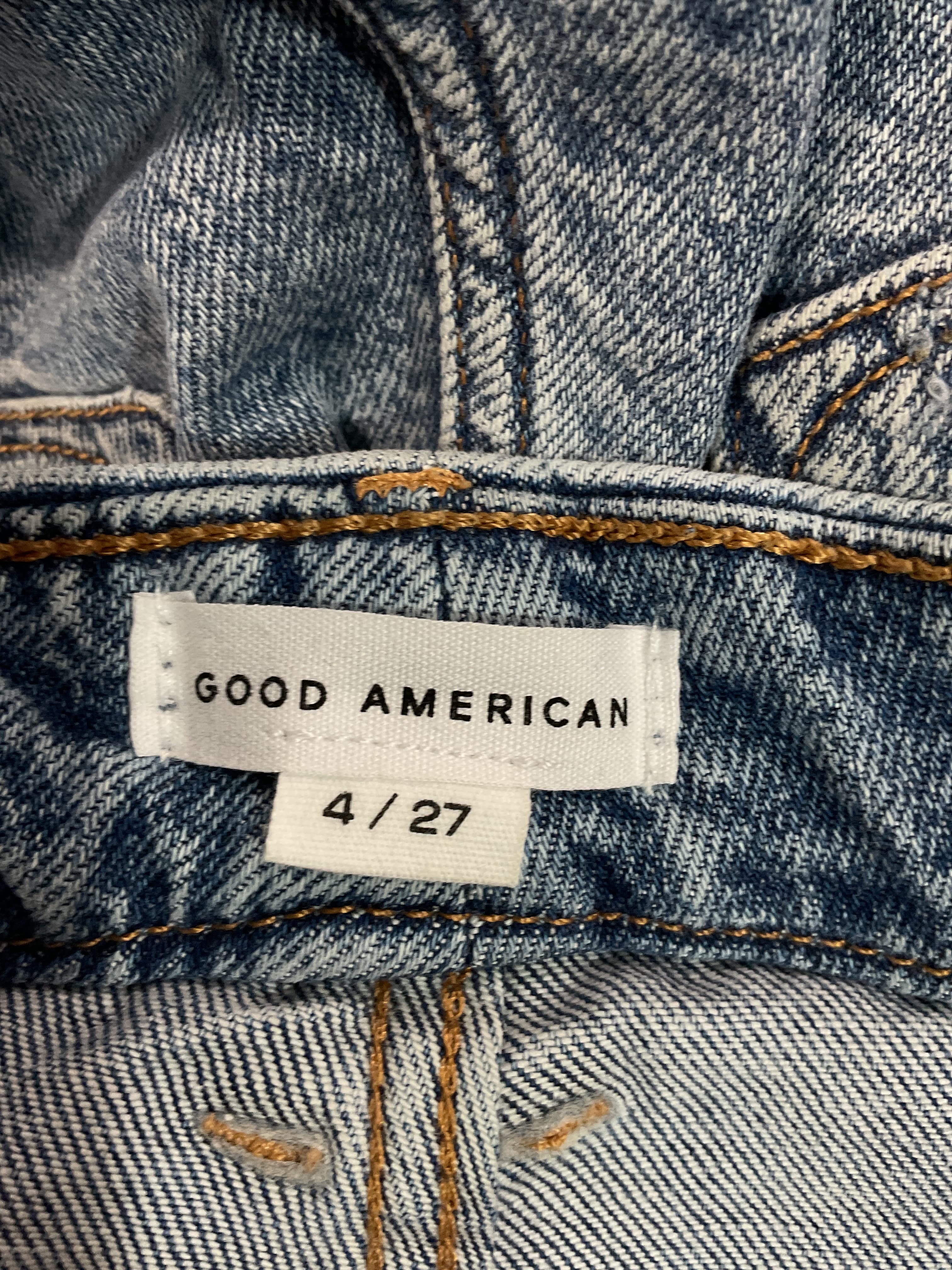 Good Icon High Waist Ripped Straight Leg Jeans - Image 4