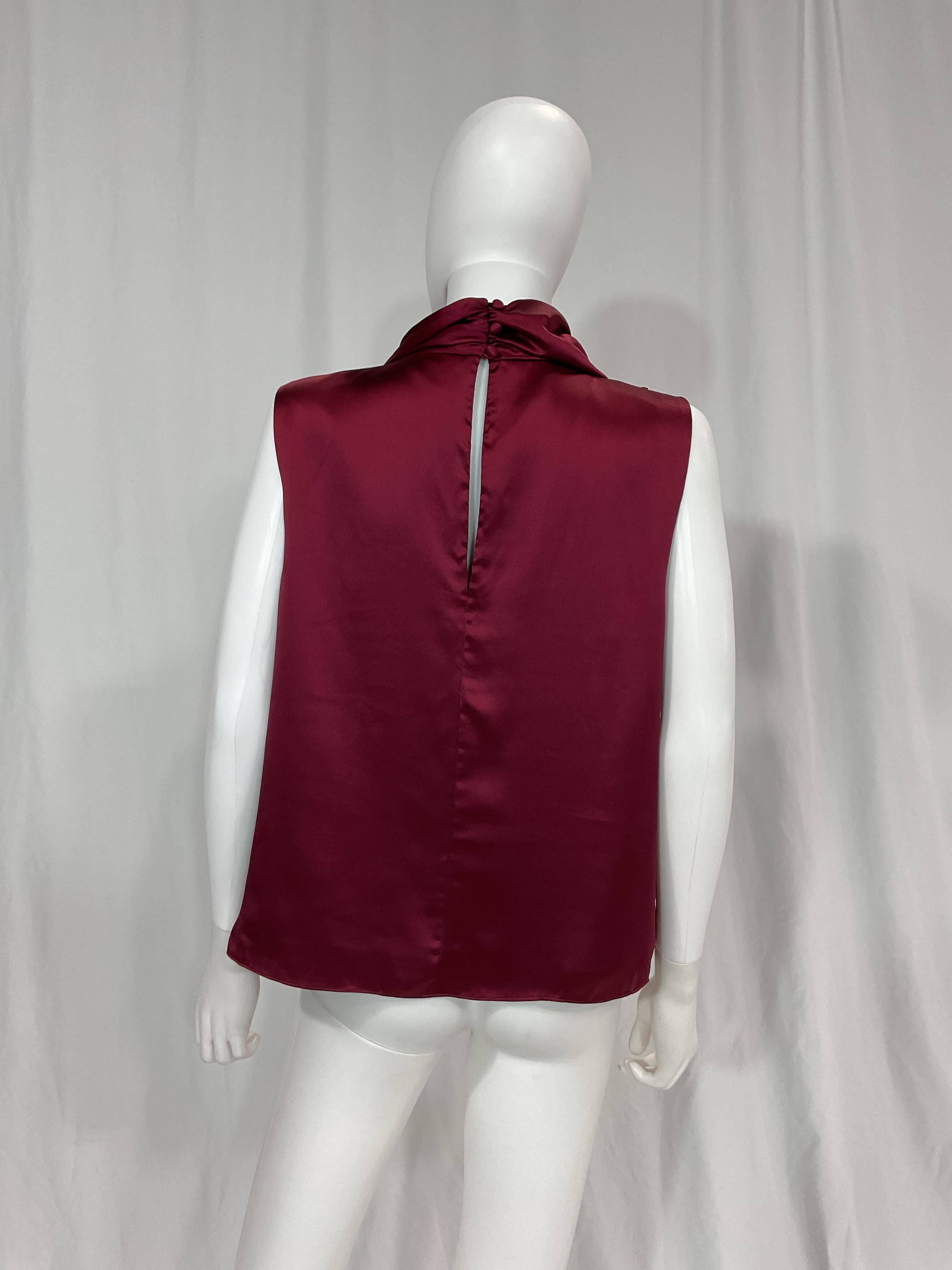 Leah Blouse In Bordeaux - Image 2