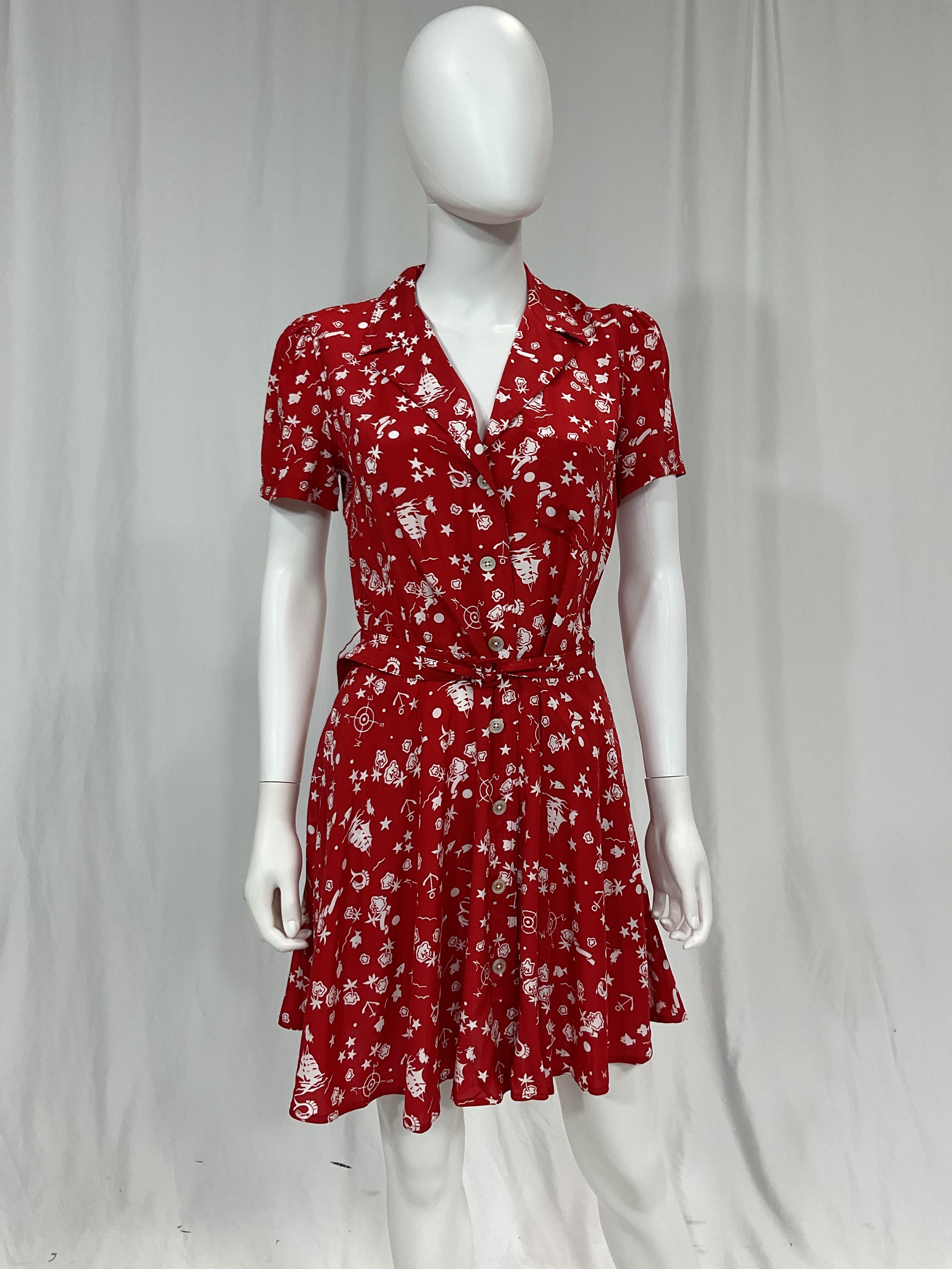 Nautical-Motif Minidress - Image 3
