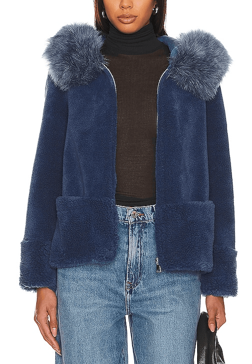 Maya Jacket In Cobalt Blue - Image 1