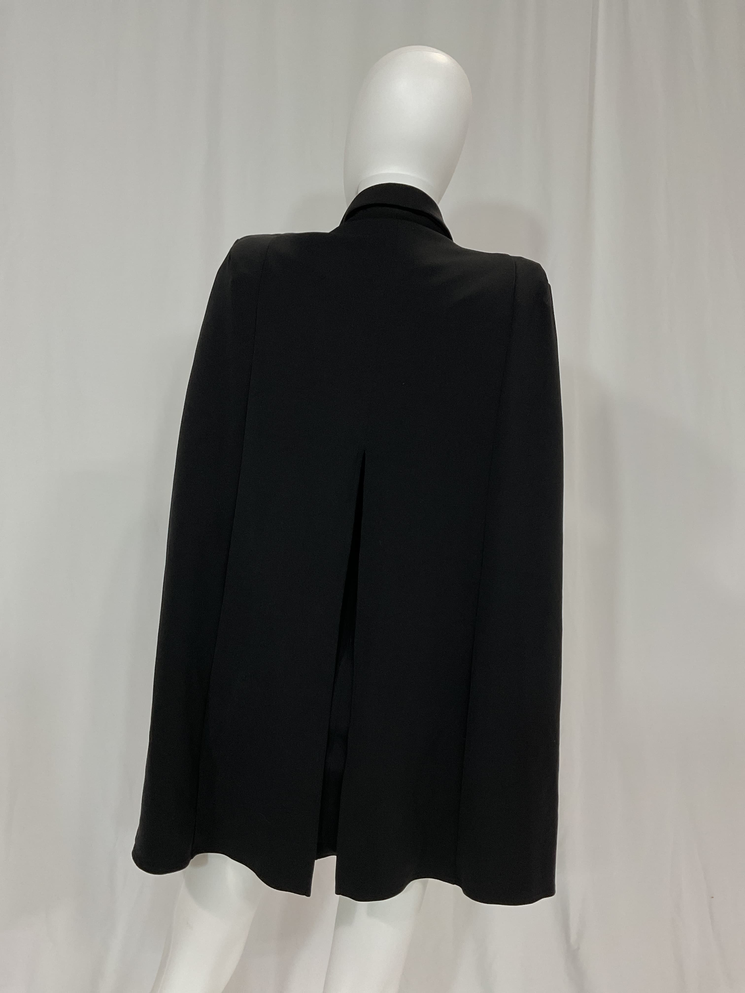 Boss Lady Mini Cape Dress In Black - Image 2