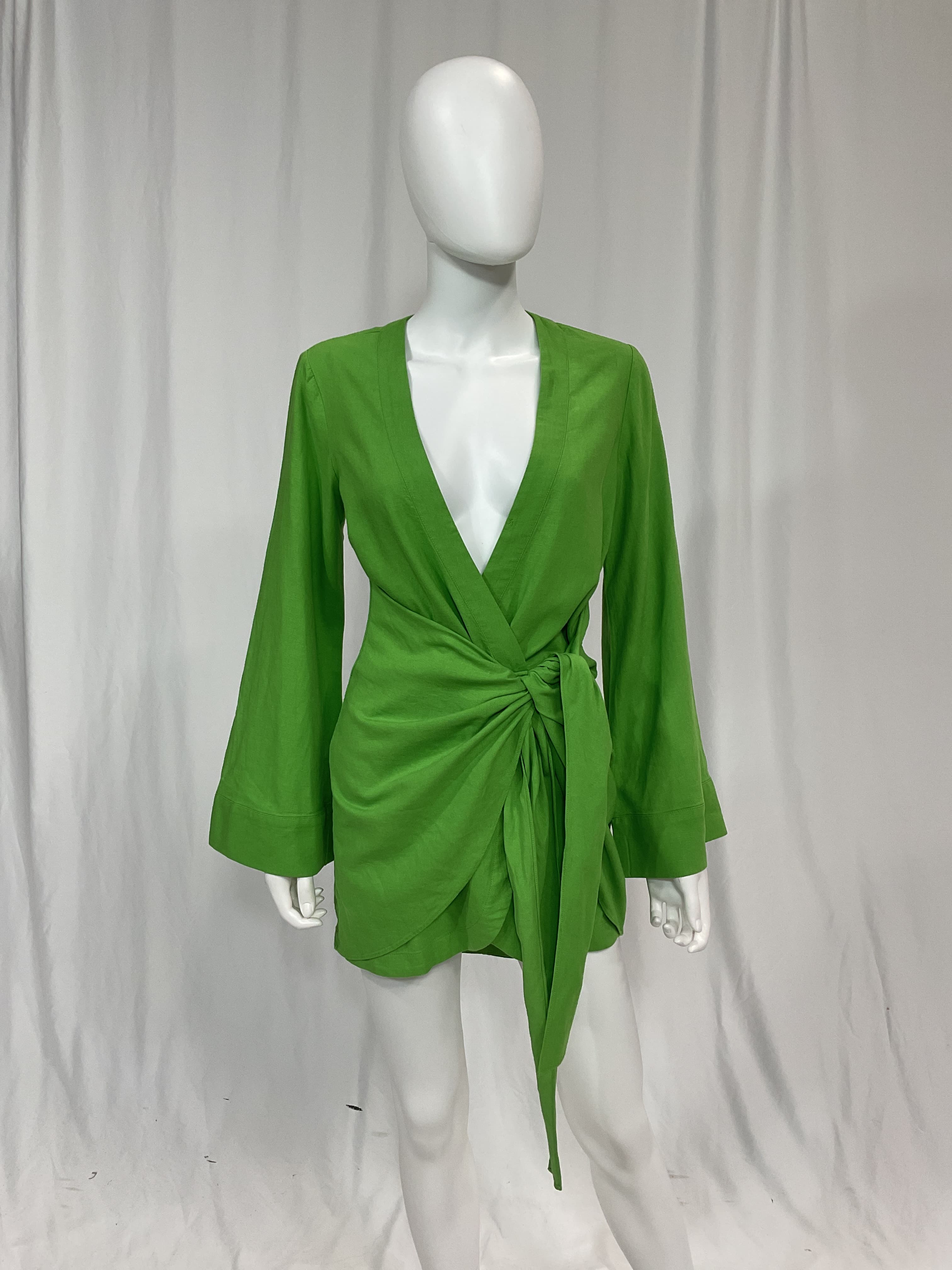 The Janeiro Mini Dress In Lime - Image 2