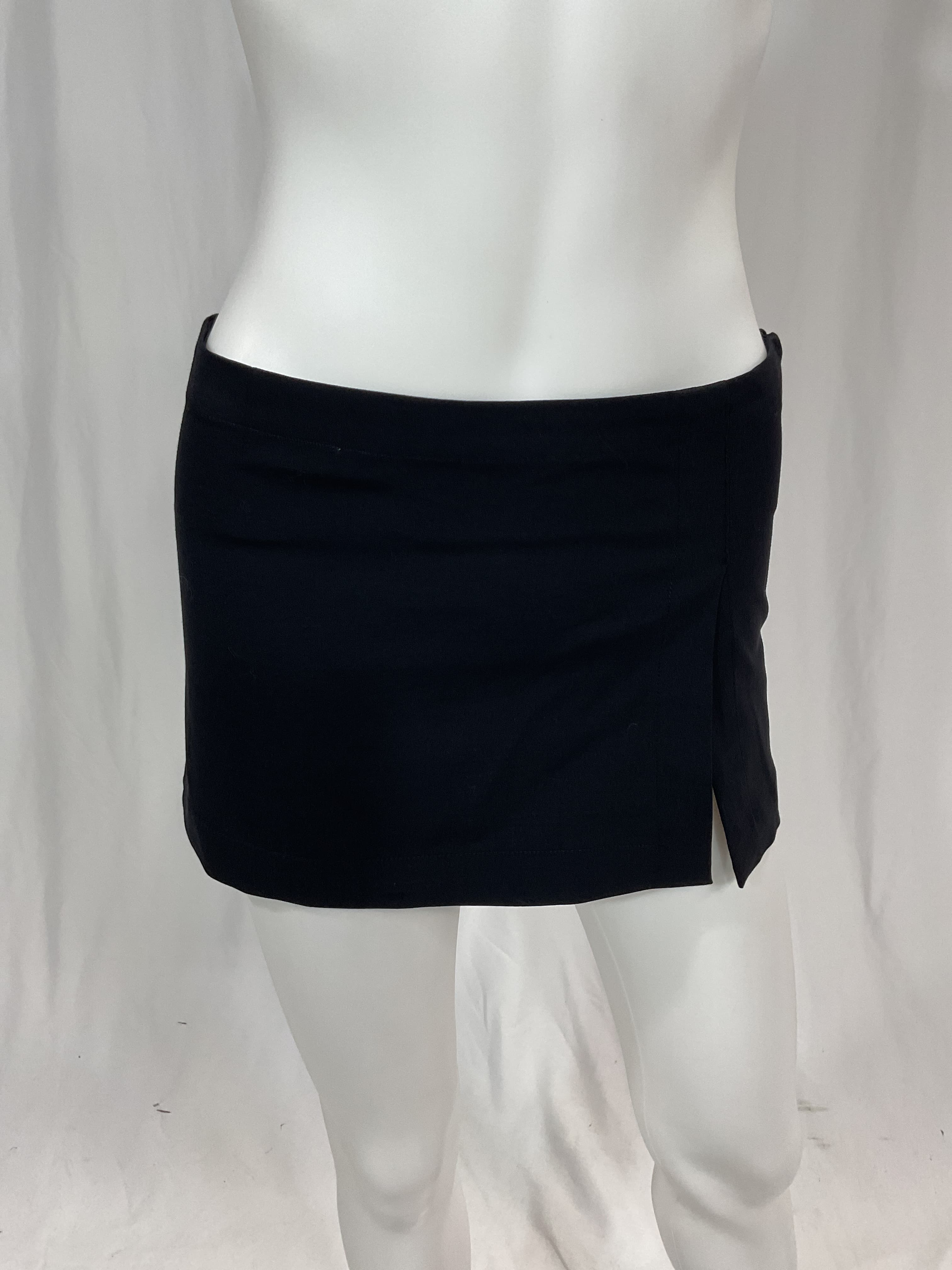 Micro Mini Skirt In Black - Image 2