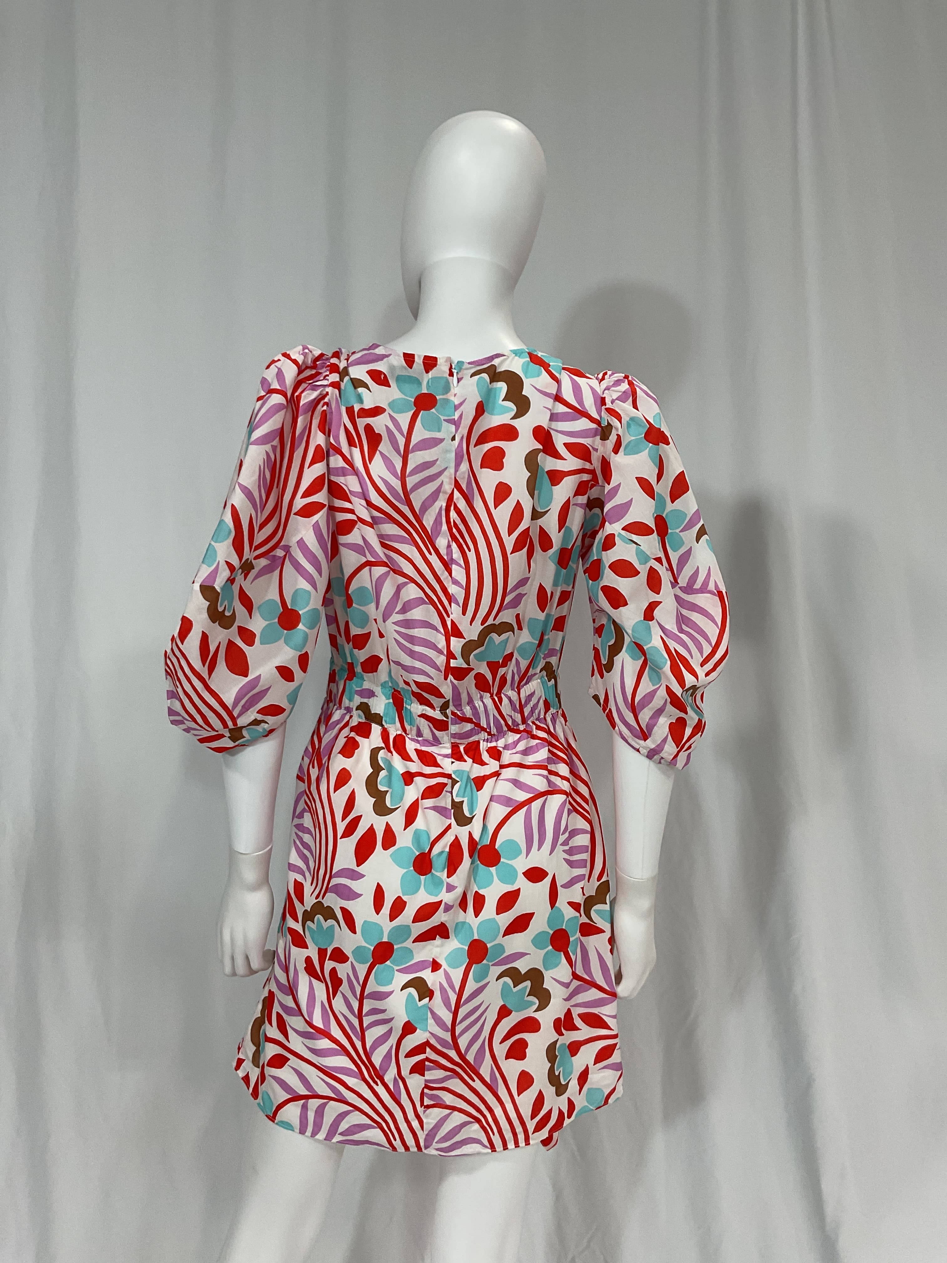 Pia Dress In Lago Vine - Image 2