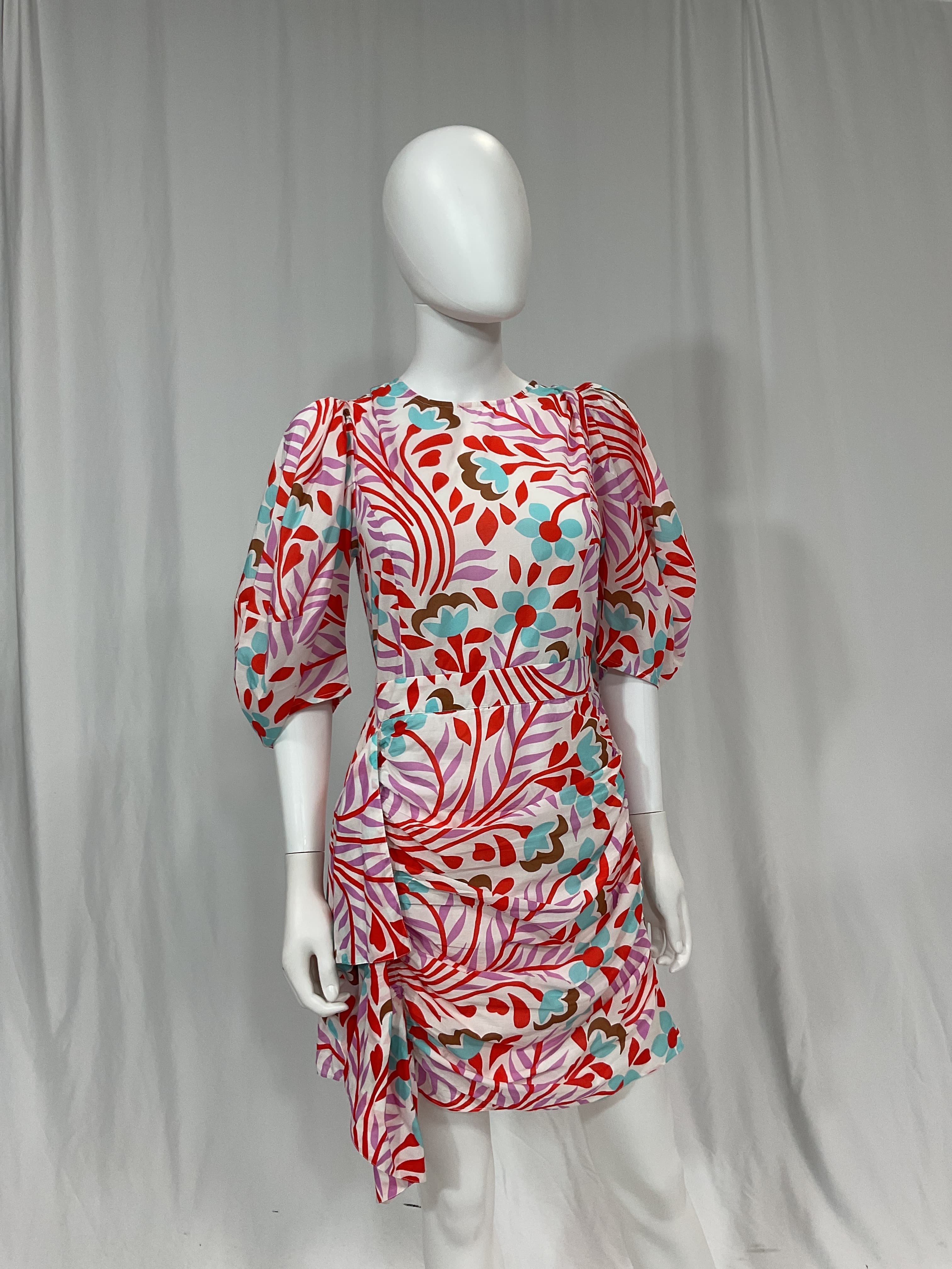 Pia Dress In Lago Vine - Image 3