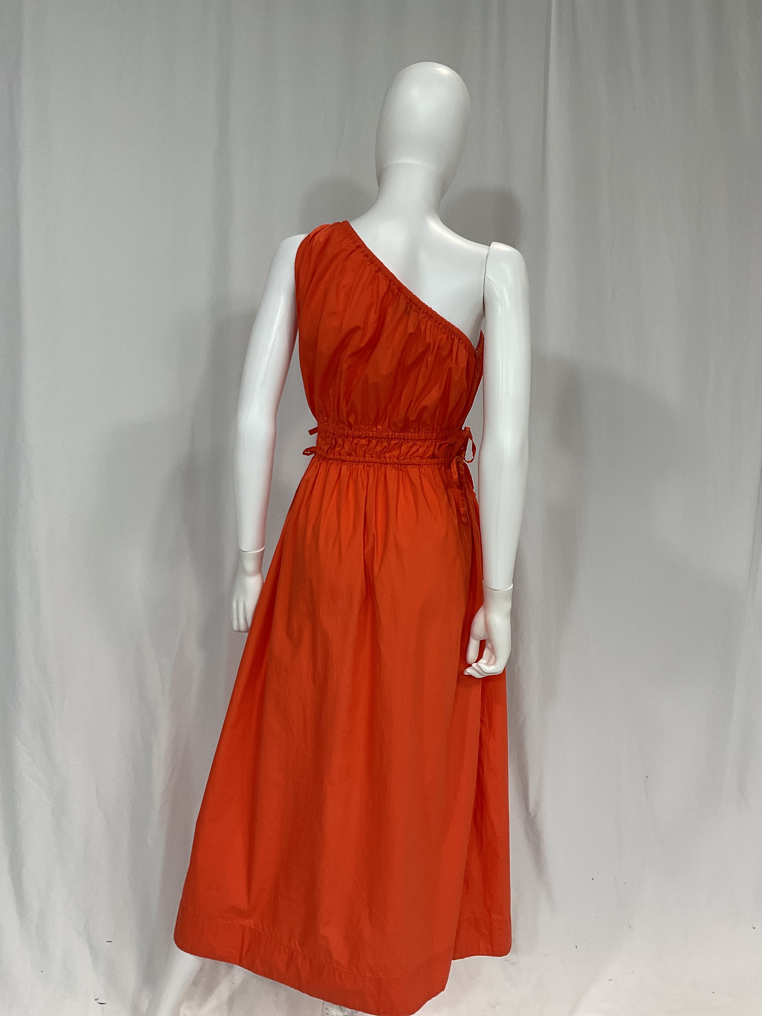 La Ora Midi Dress In Morange - Image 2