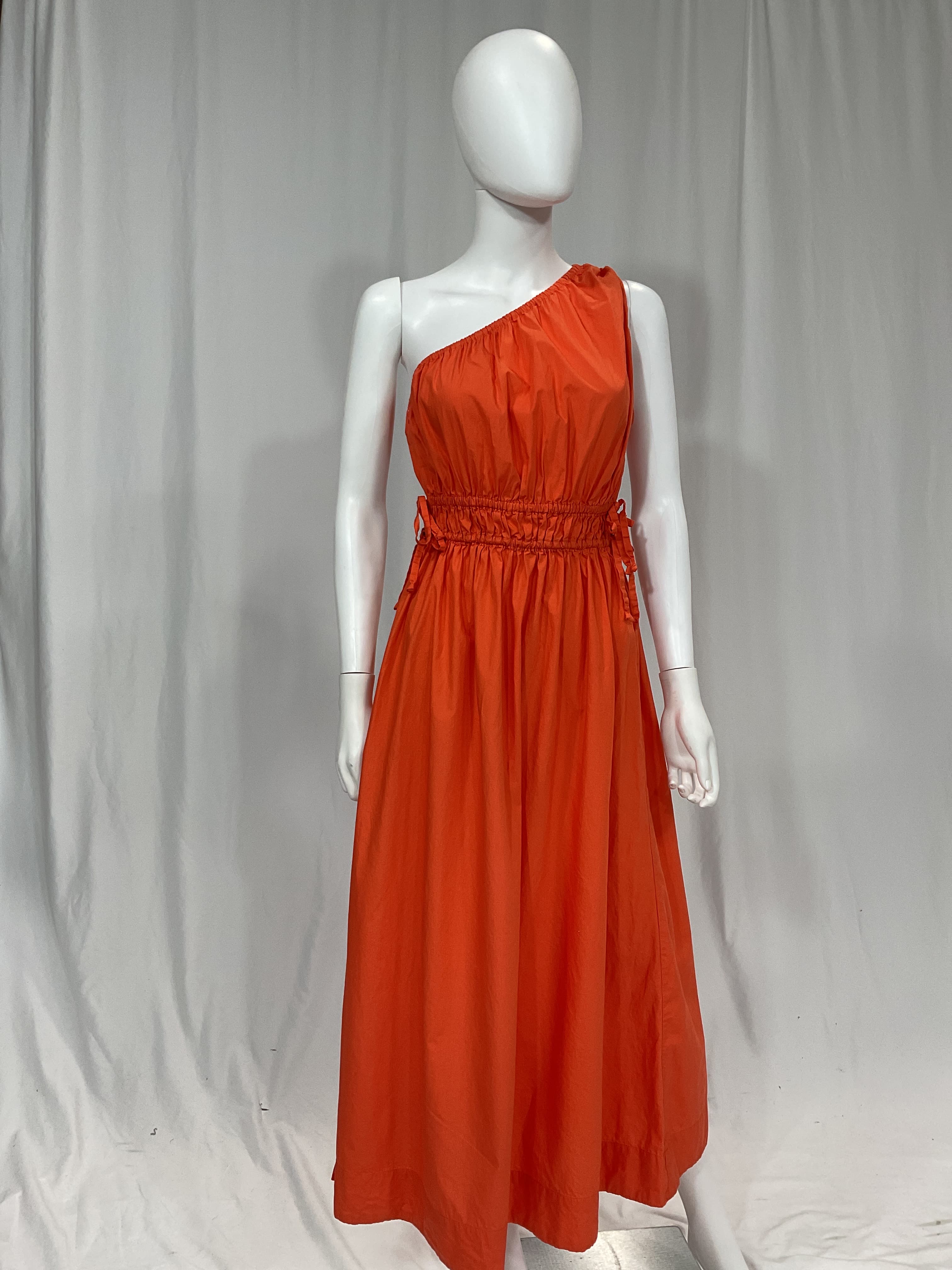 La Ora Midi Dress In Morange - Image 4