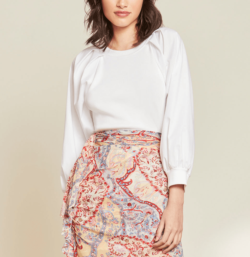 Gibson Pleat-Sleeve Top - Image 1