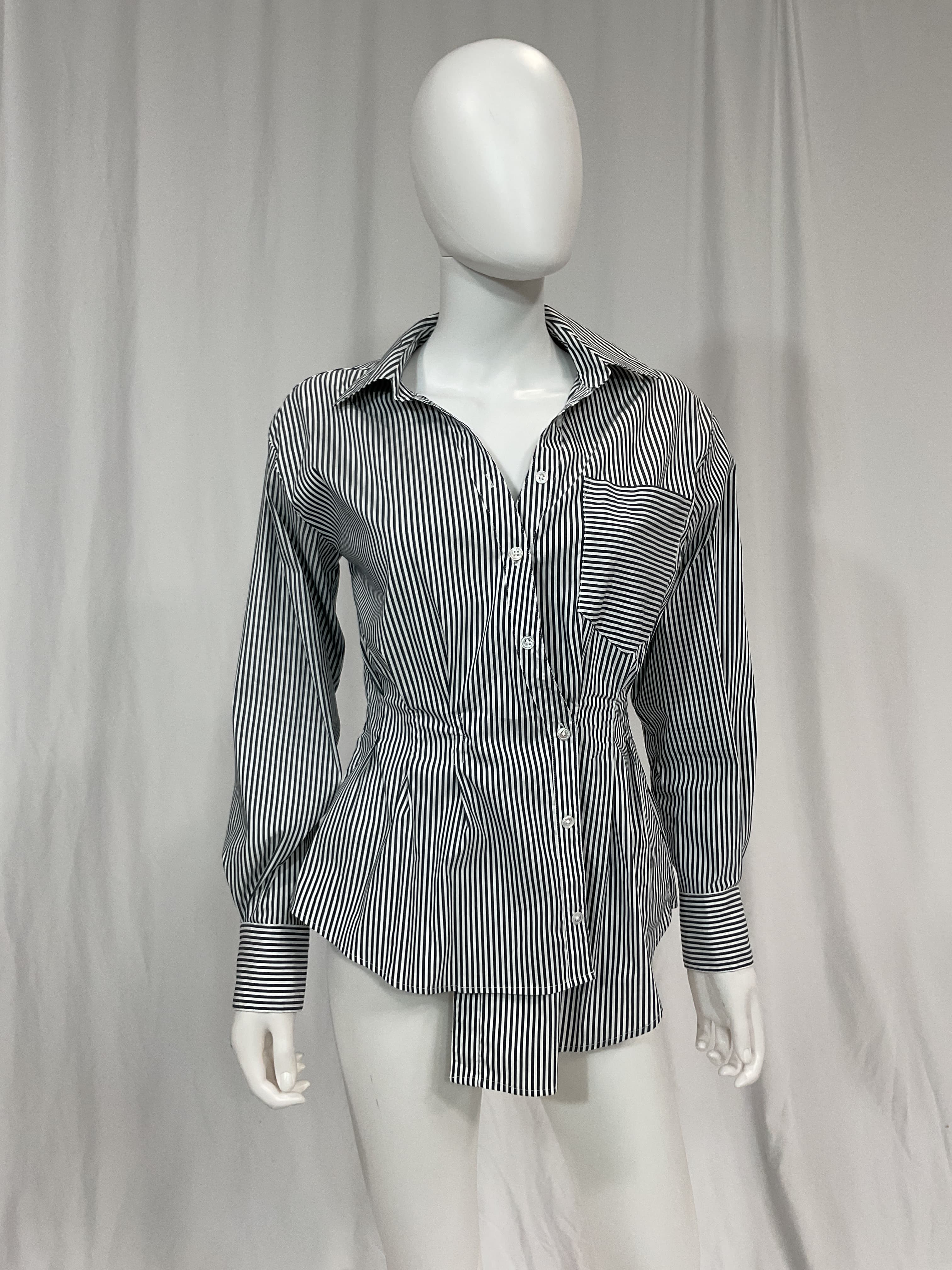 Rosamund Striped Wrap Shirt - Image 2